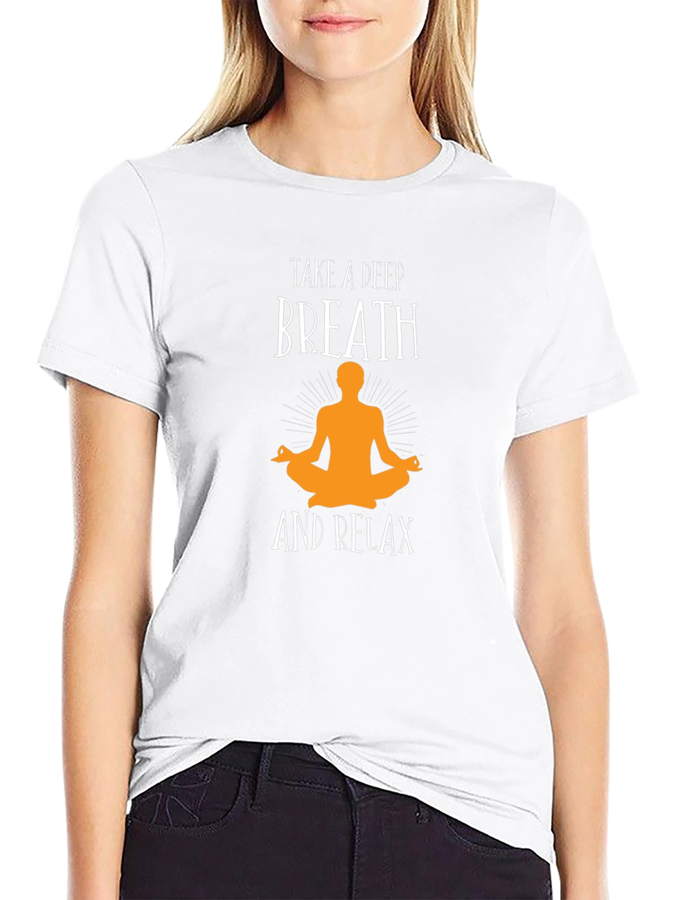 Relaxing Yoga T-Shirt - Take a Deep Breath