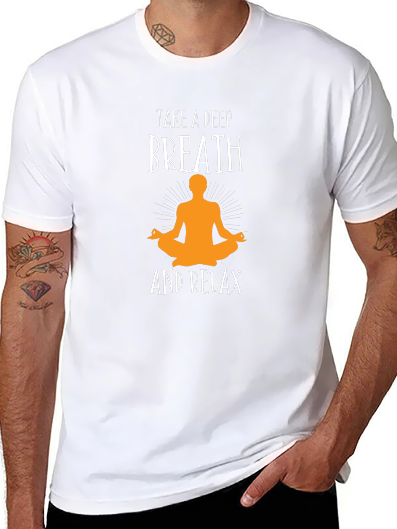 Relaxing Yoga T-Shirt - Take a Deep Breath