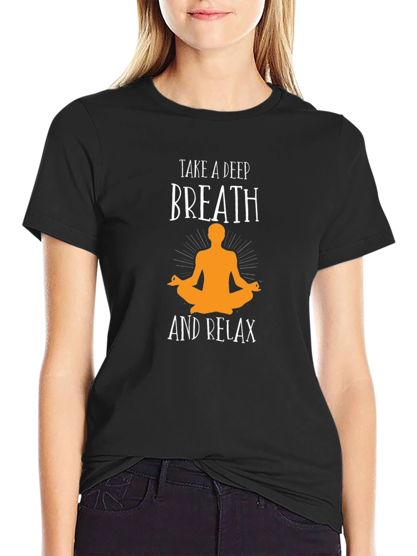 Relaxing Yoga T-Shirt - Take a Deep Breath