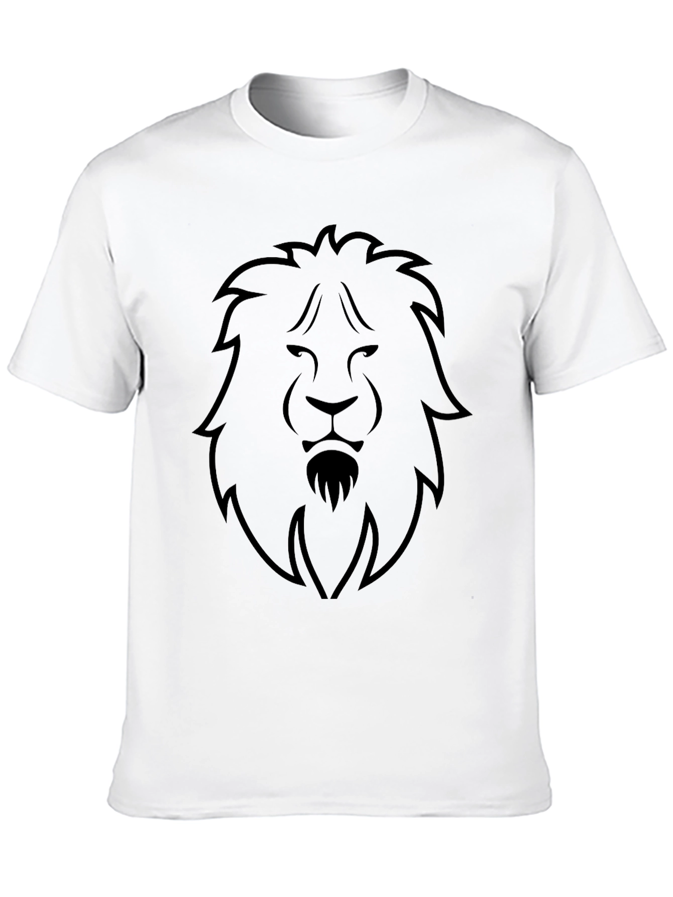 Lion Graphic Black T-Shirt - Modern Style