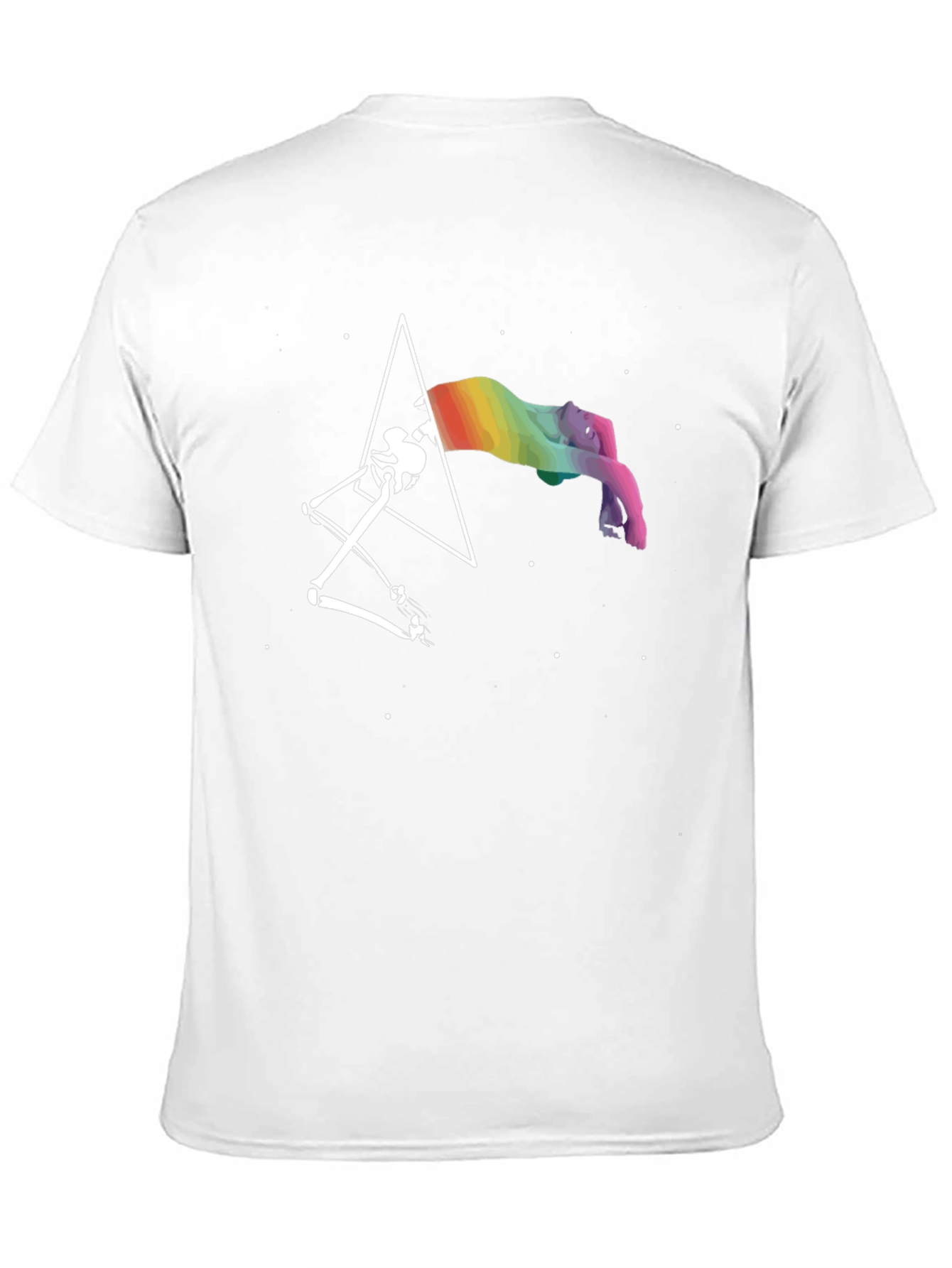 Prism Rainbow Skeleton Lamp T-Shirt