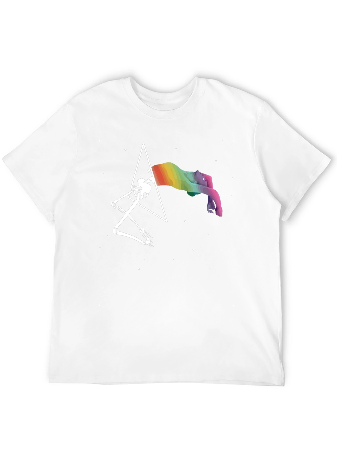 Prism Rainbow Skeleton Lamp T-Shirt