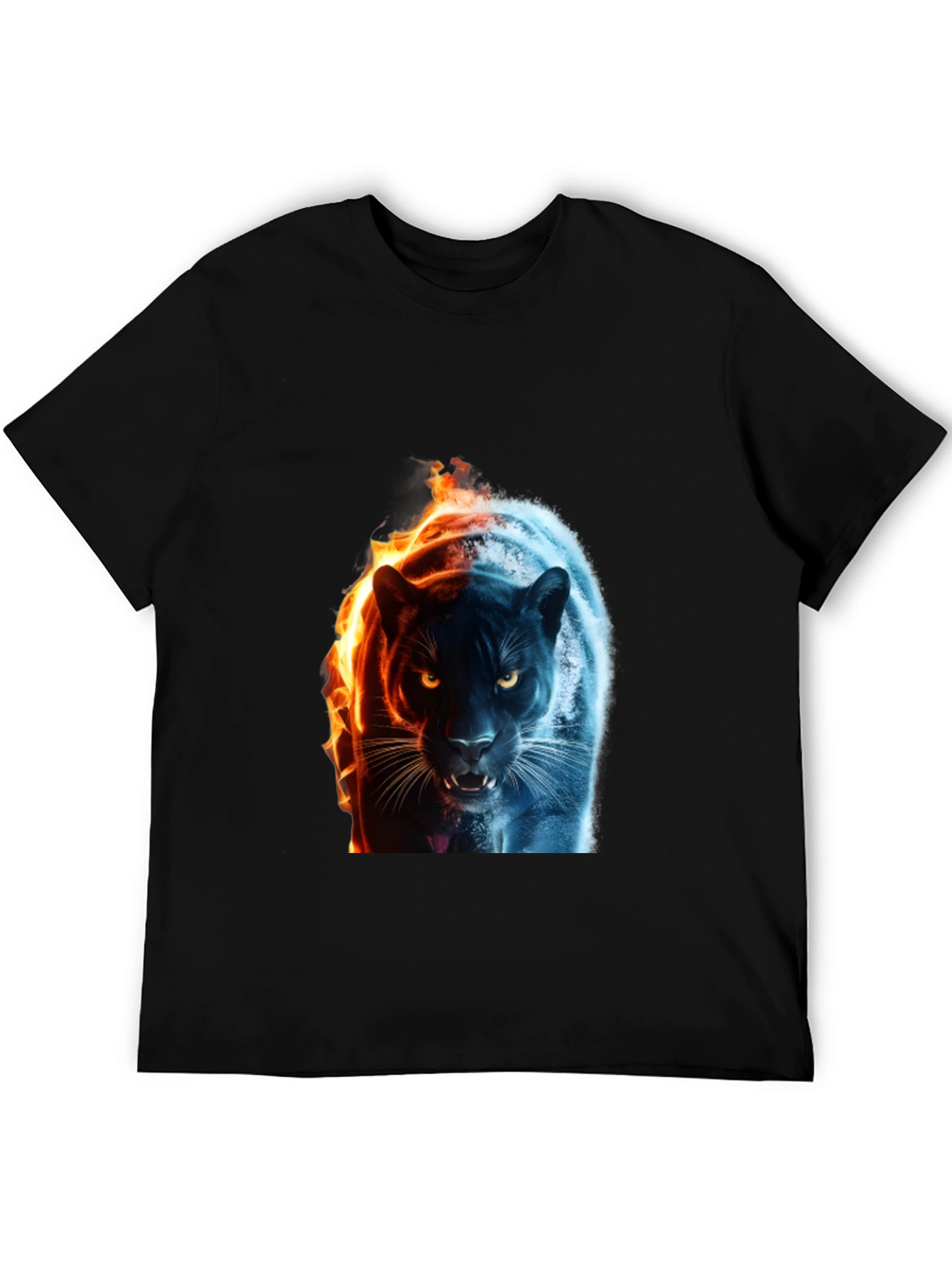 Fire and Ice Panther Graphic Tee