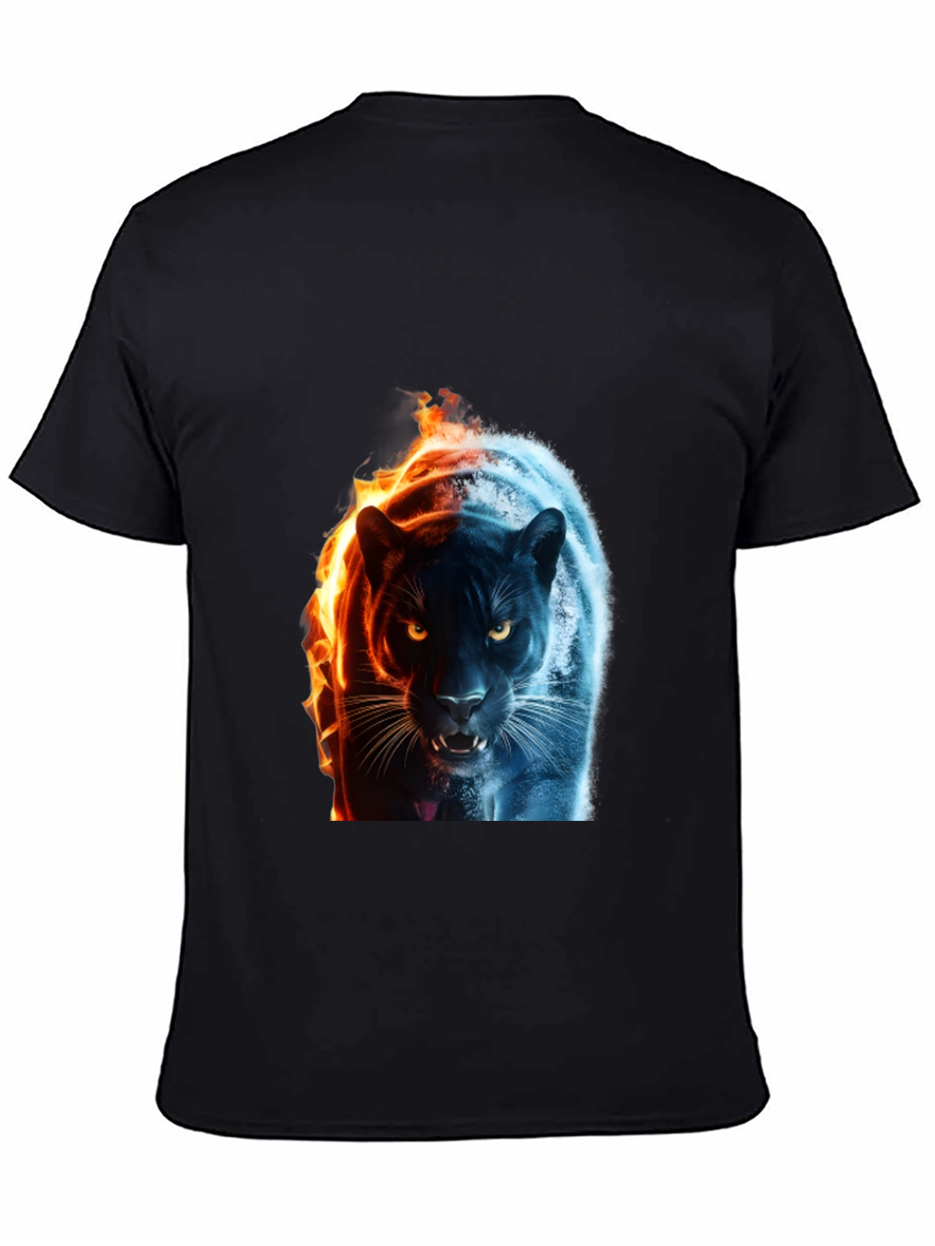 Fire and Ice Panther Graphic Tee