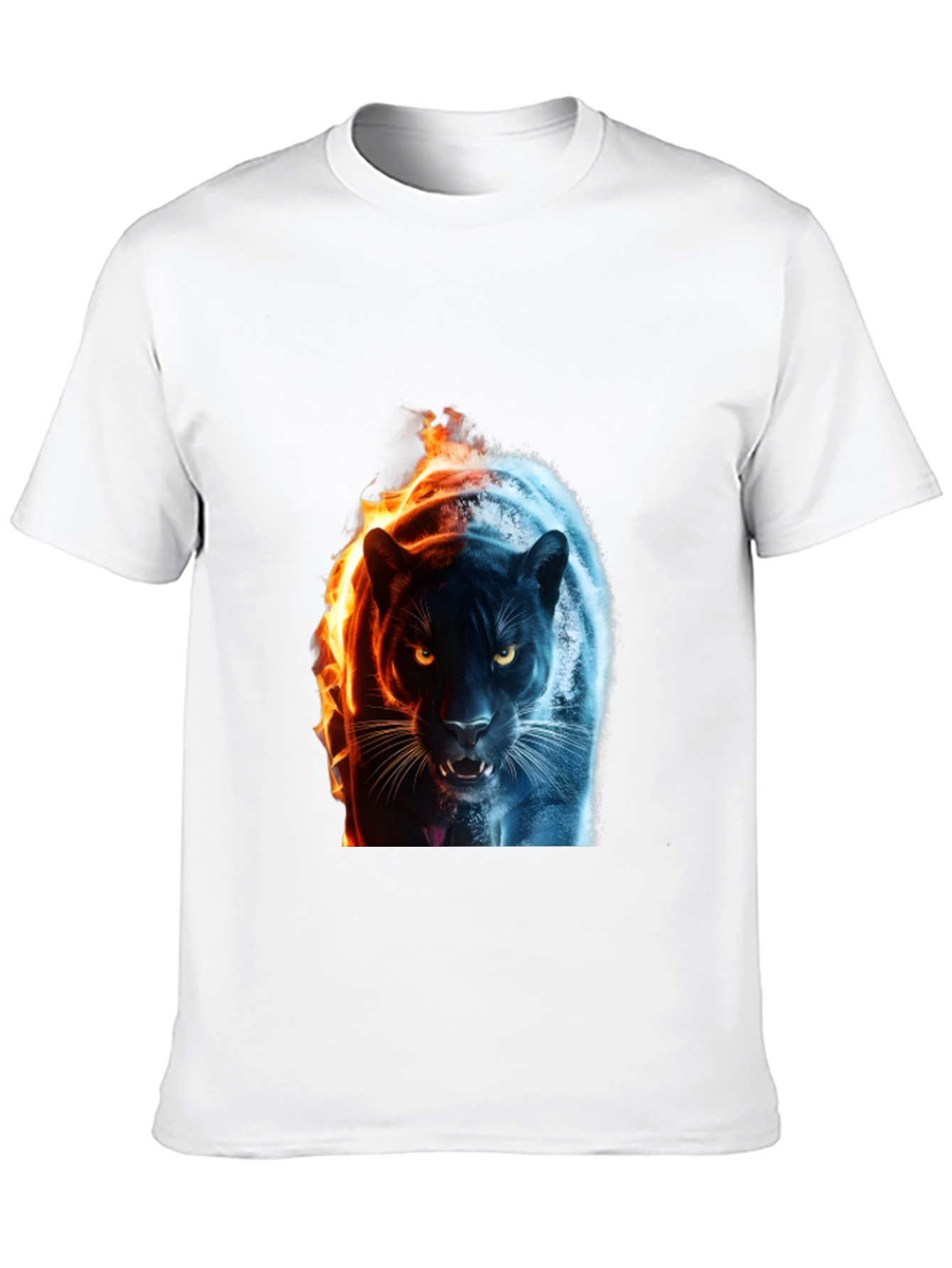 Fire and Ice Panther Graphic Tee
