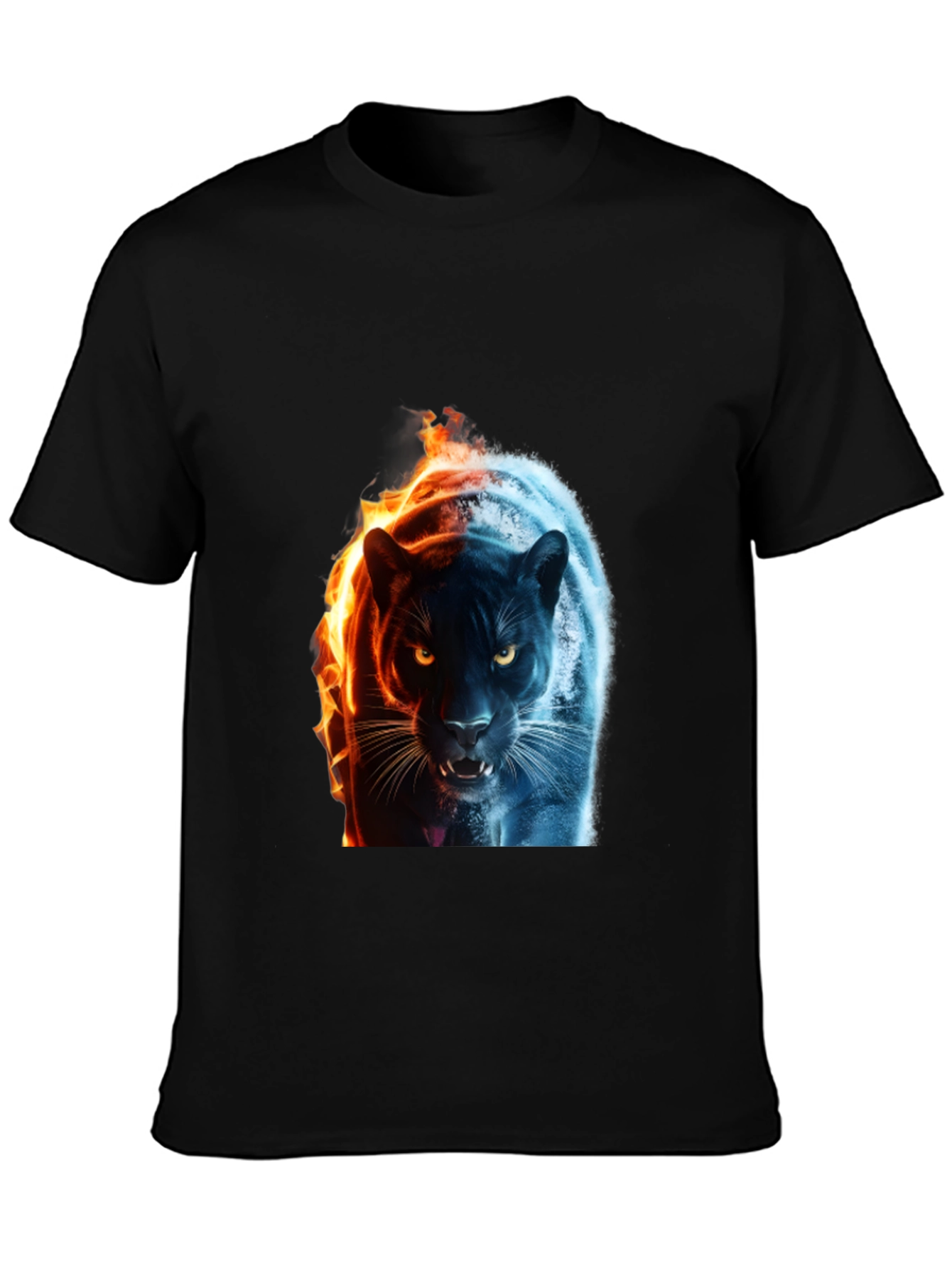 Fire and Ice Panther Graphic Tee