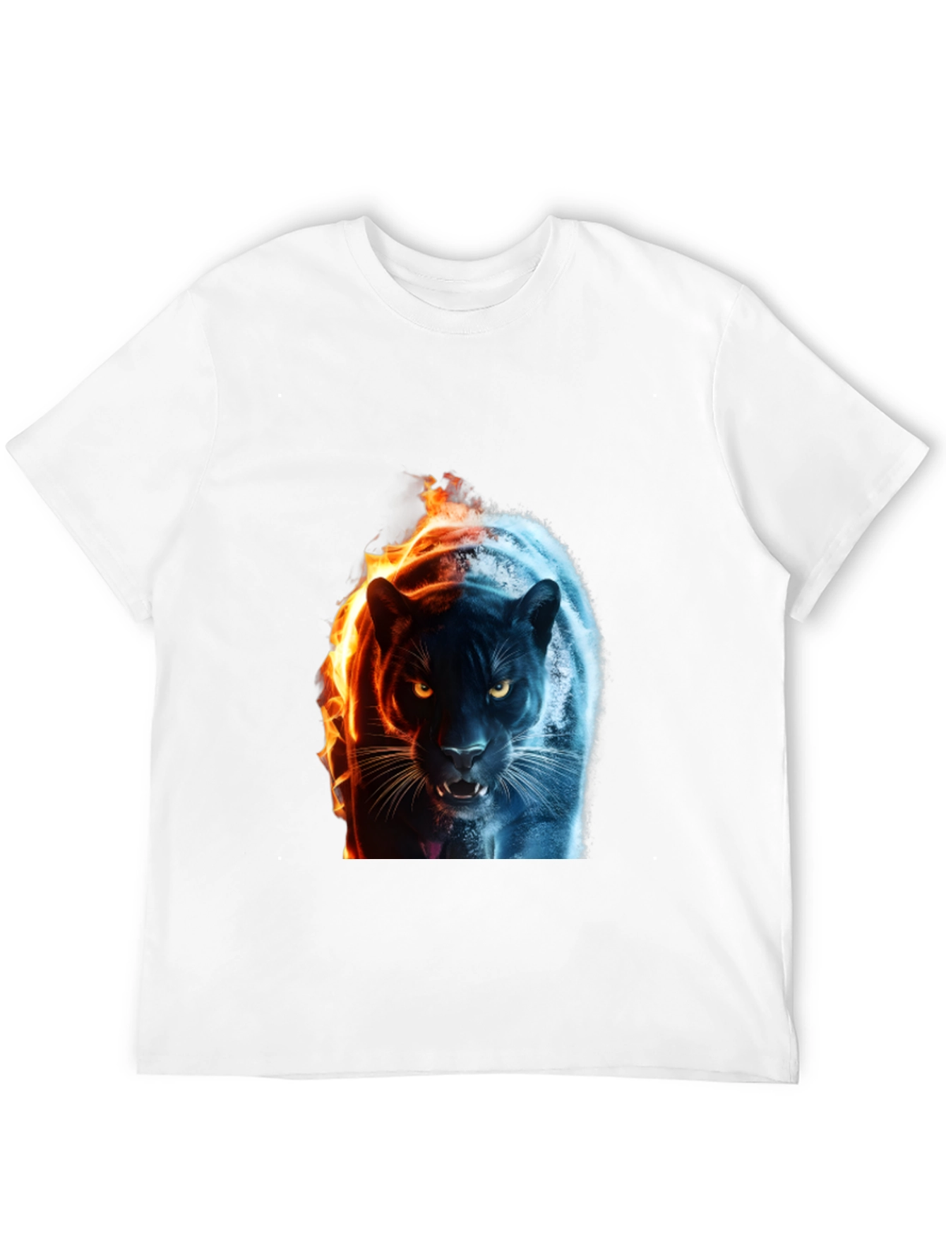 Fire and Ice Panther Graphic Tee