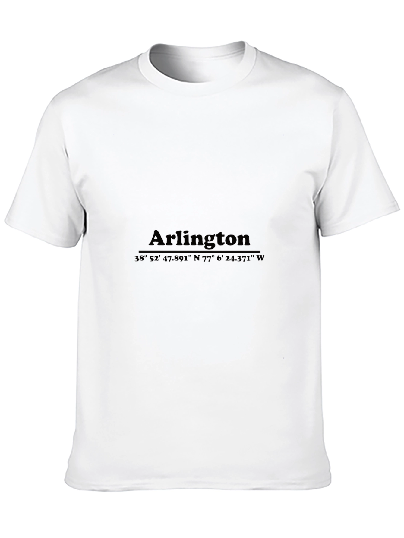 Arlington Coordinates Graphic T-Shirt