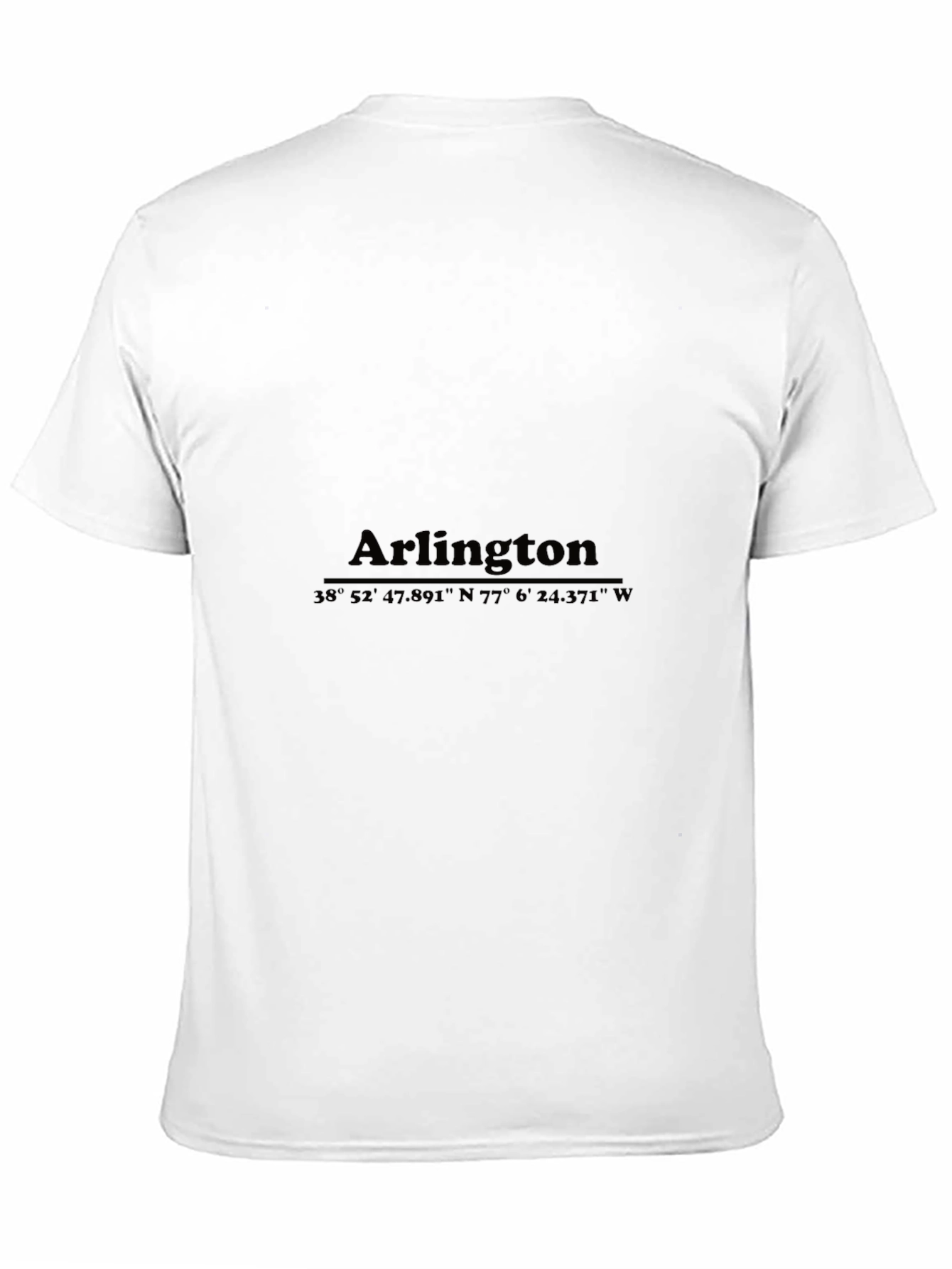 Arlington Coordinates Graphic T-Shirt