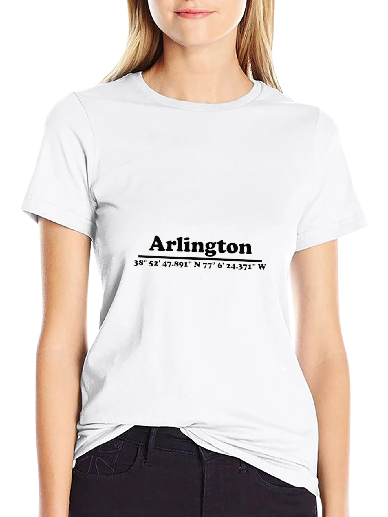 Arlington Coordinates Graphic T-Shirt