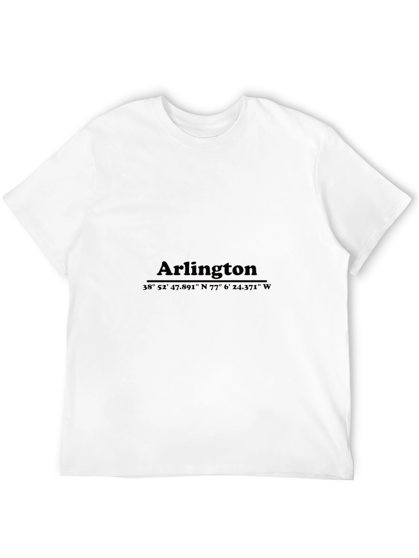 Arlington Coordinates Graphic T-Shirt