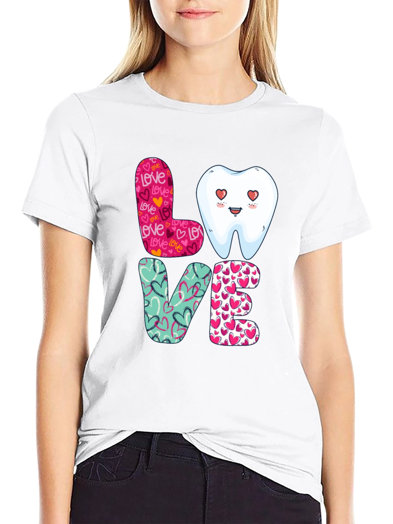 Dental Love Graphic Tee - Dentist Valentines Day Shirt