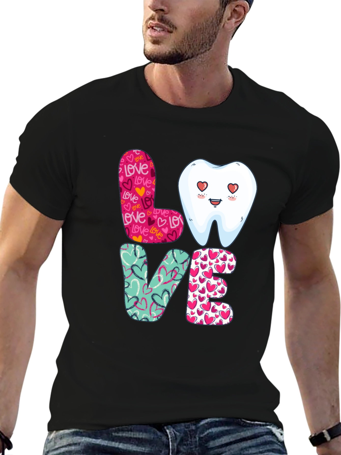 Dental Love Graphic Tee - Dentist Valentines Day Shirt
