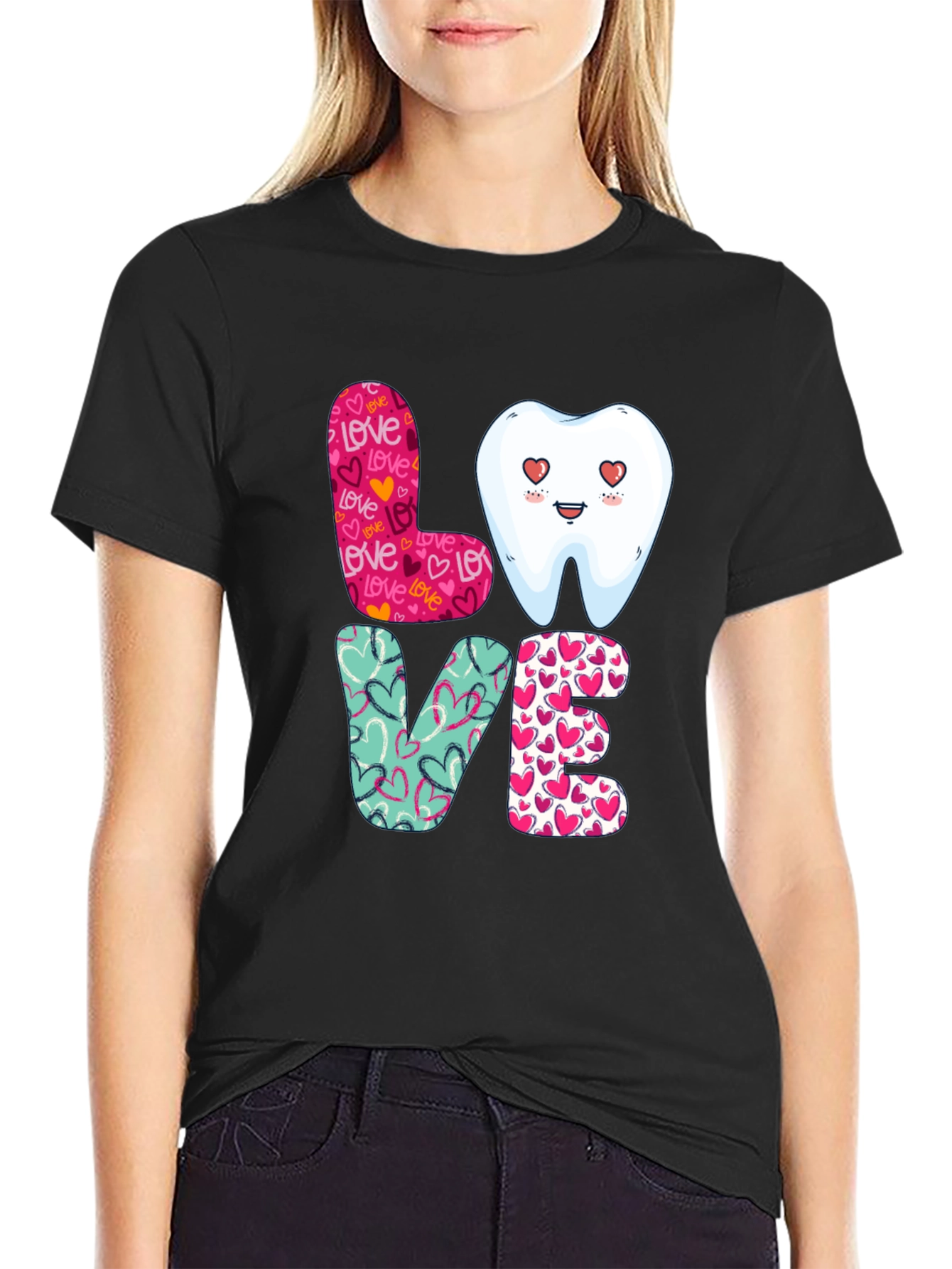 Dental Love Graphic Tee - Dentist Valentines Day Shirt