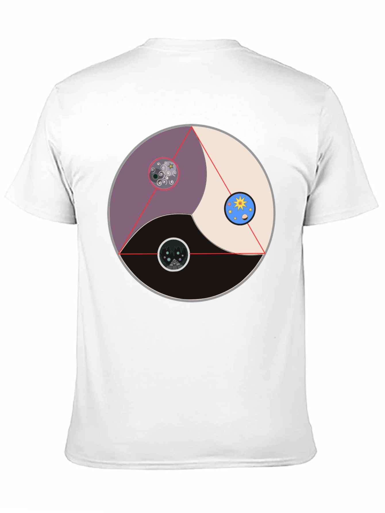 Yin Yang Universe T-Shirt - Balance and Harmony