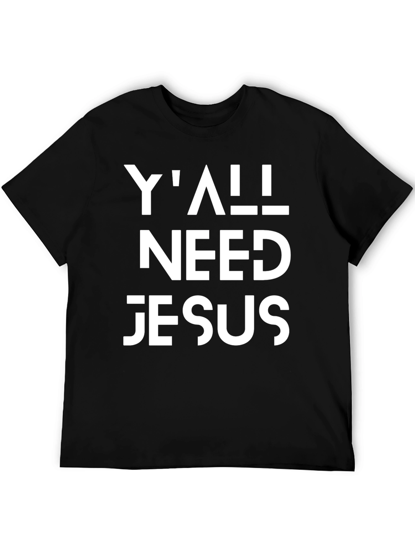 Yall Need Jesus Graphic Tee - Black