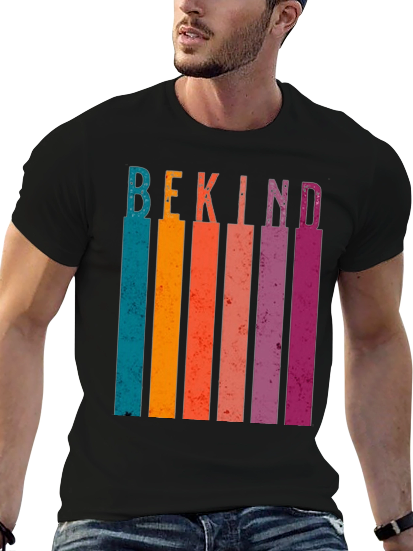 Retro Be Kind Graphic Tee - Casual Comfort