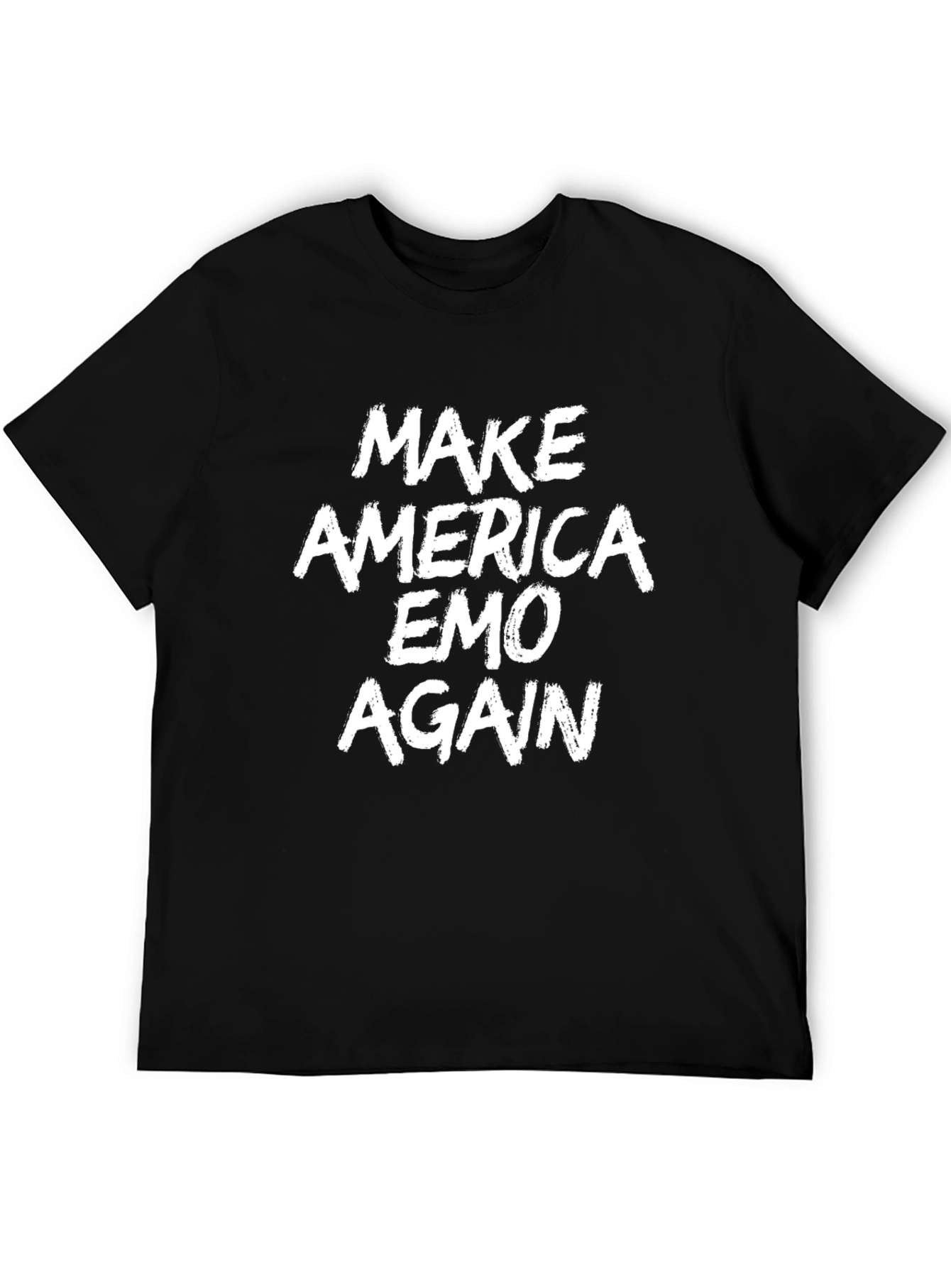 Make America Emo Again Graphic Tee - Black
