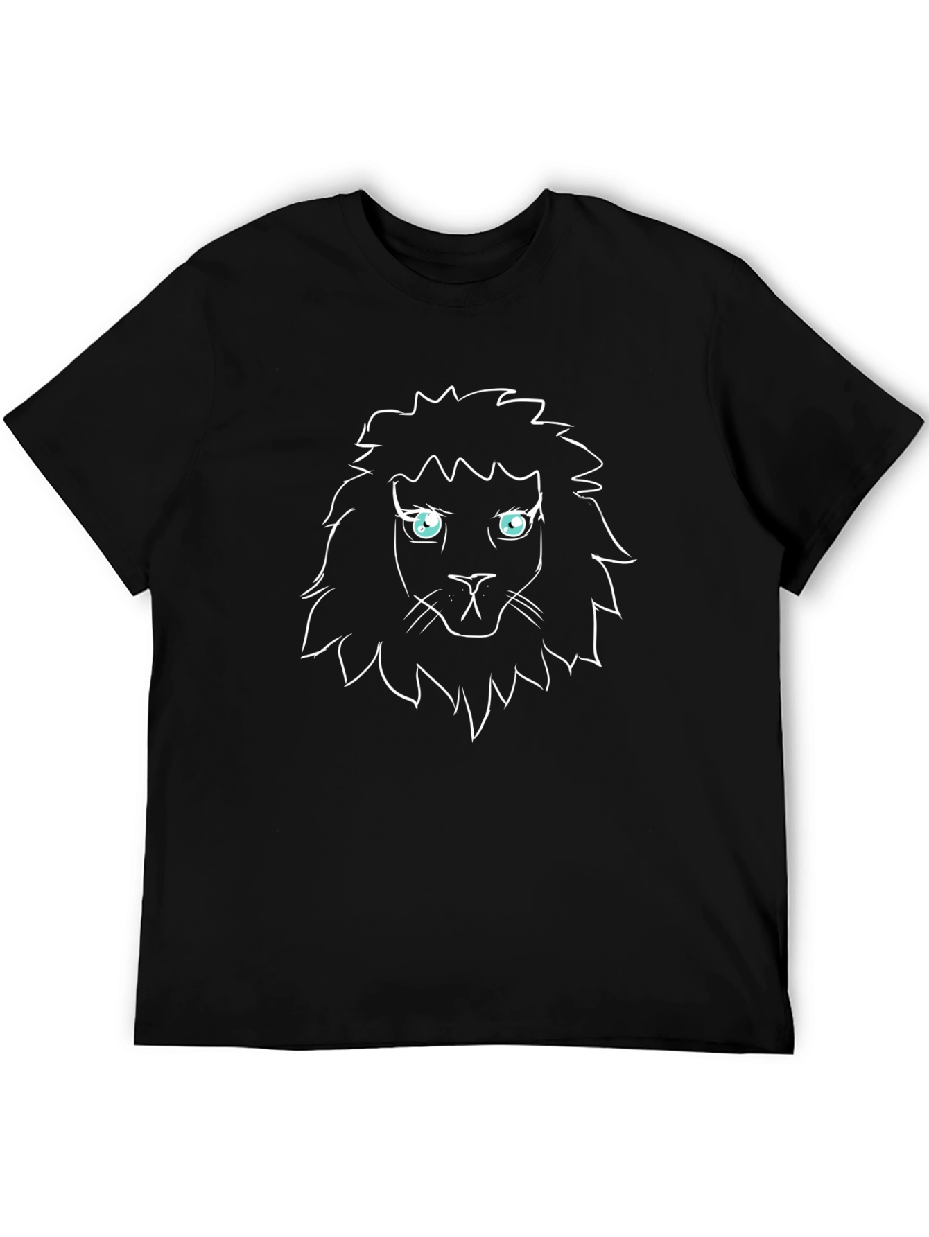 Lion Graphic Black Tee - Mens