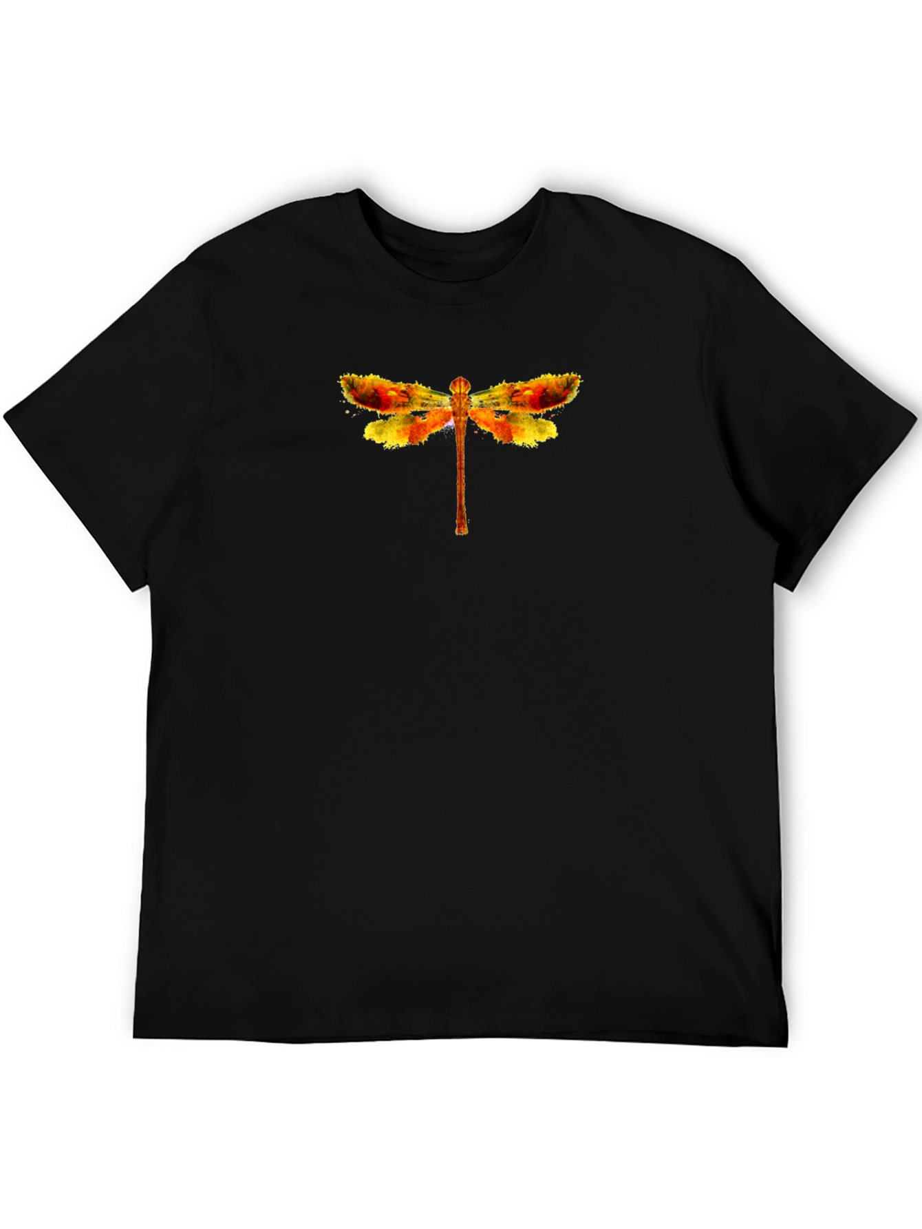 Dragonfly Graphic Tee - Stylish Black T-Shirt