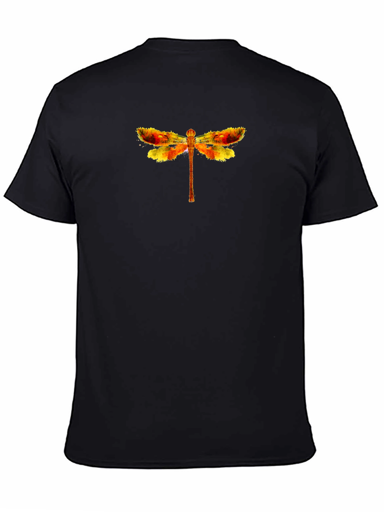 Dragonfly Graphic Tee - Stylish Black T-Shirt