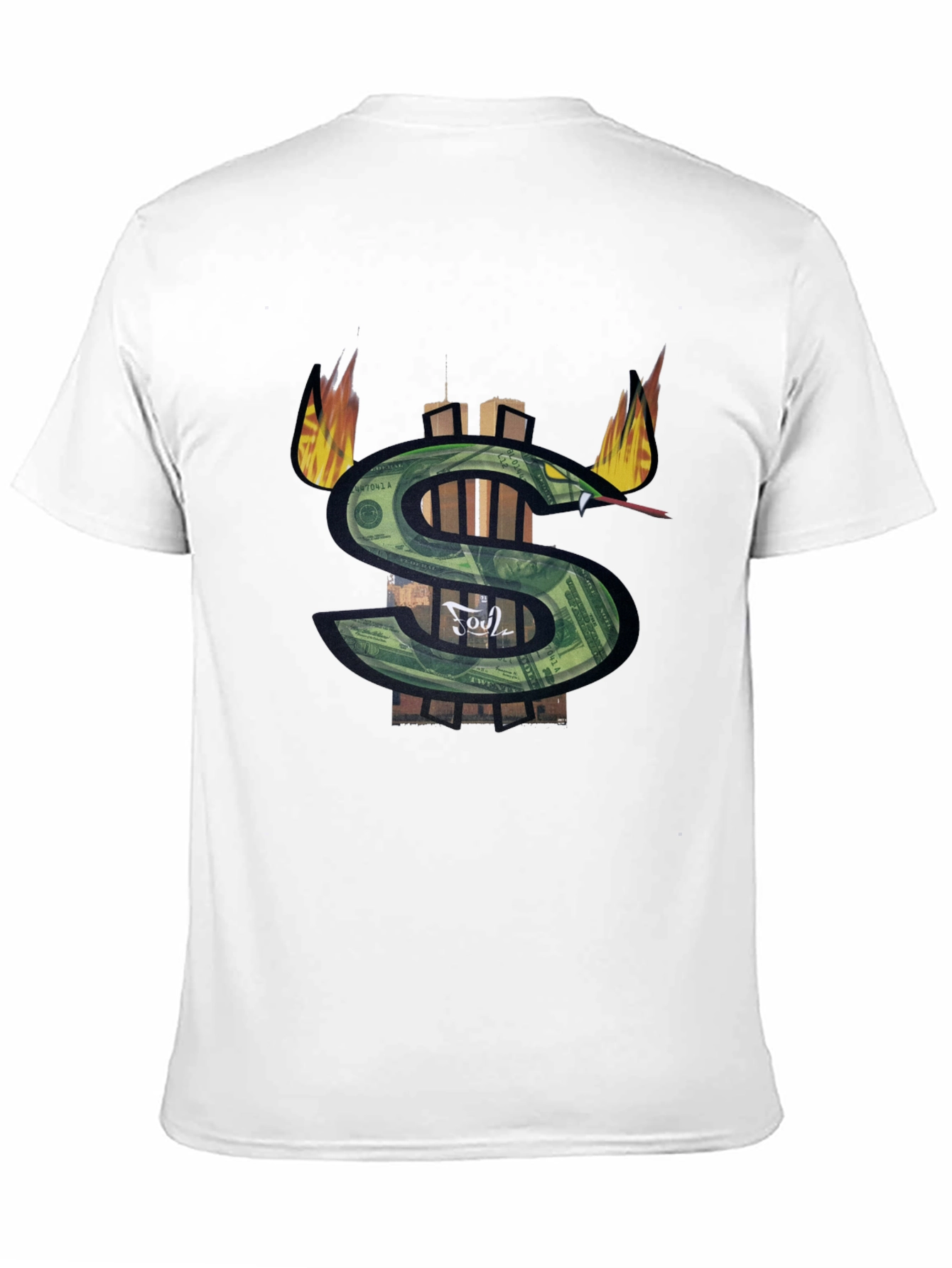 Money Snake Graphic Tee - Black