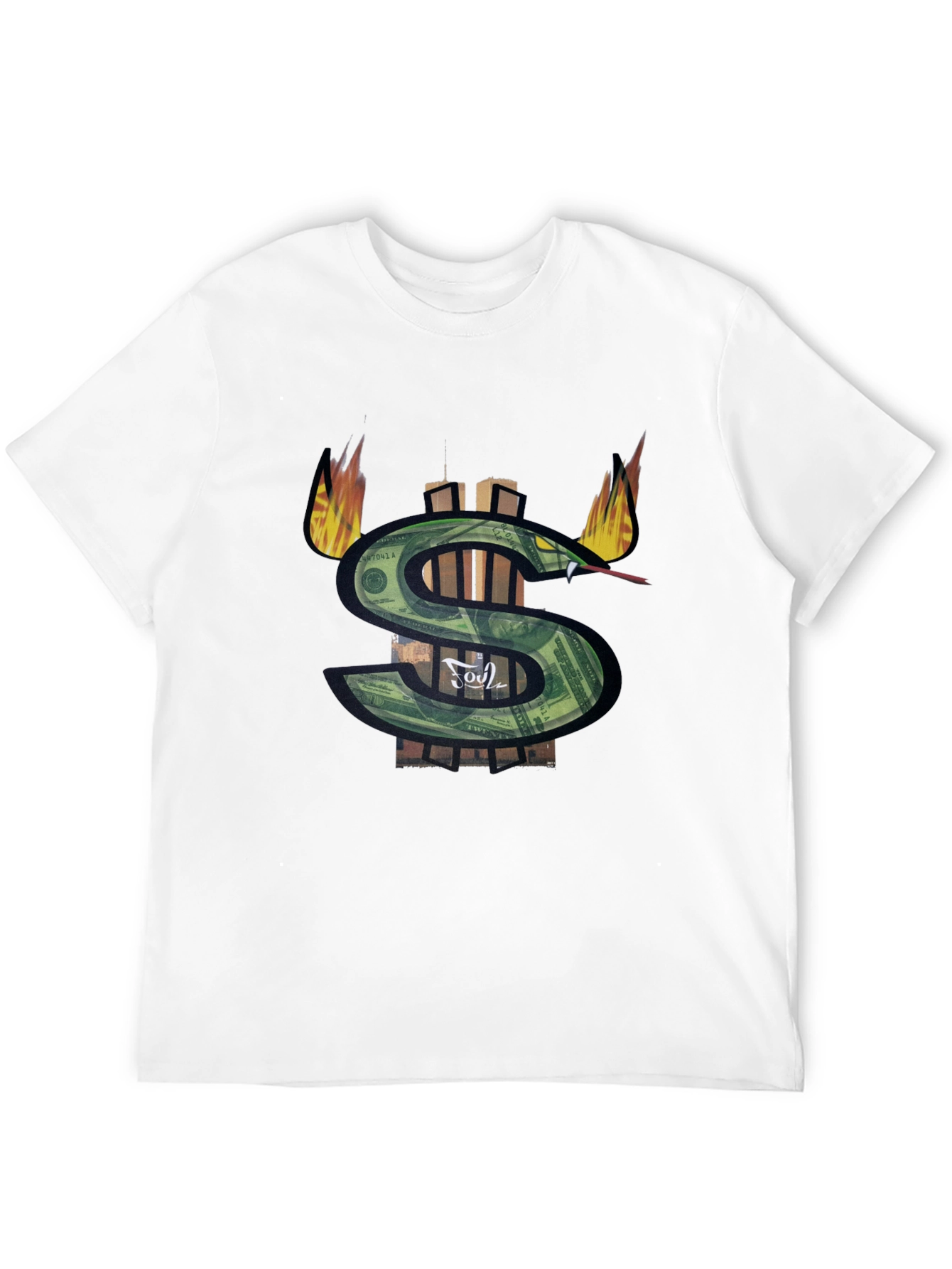 Money Snake Graphic Tee - Black