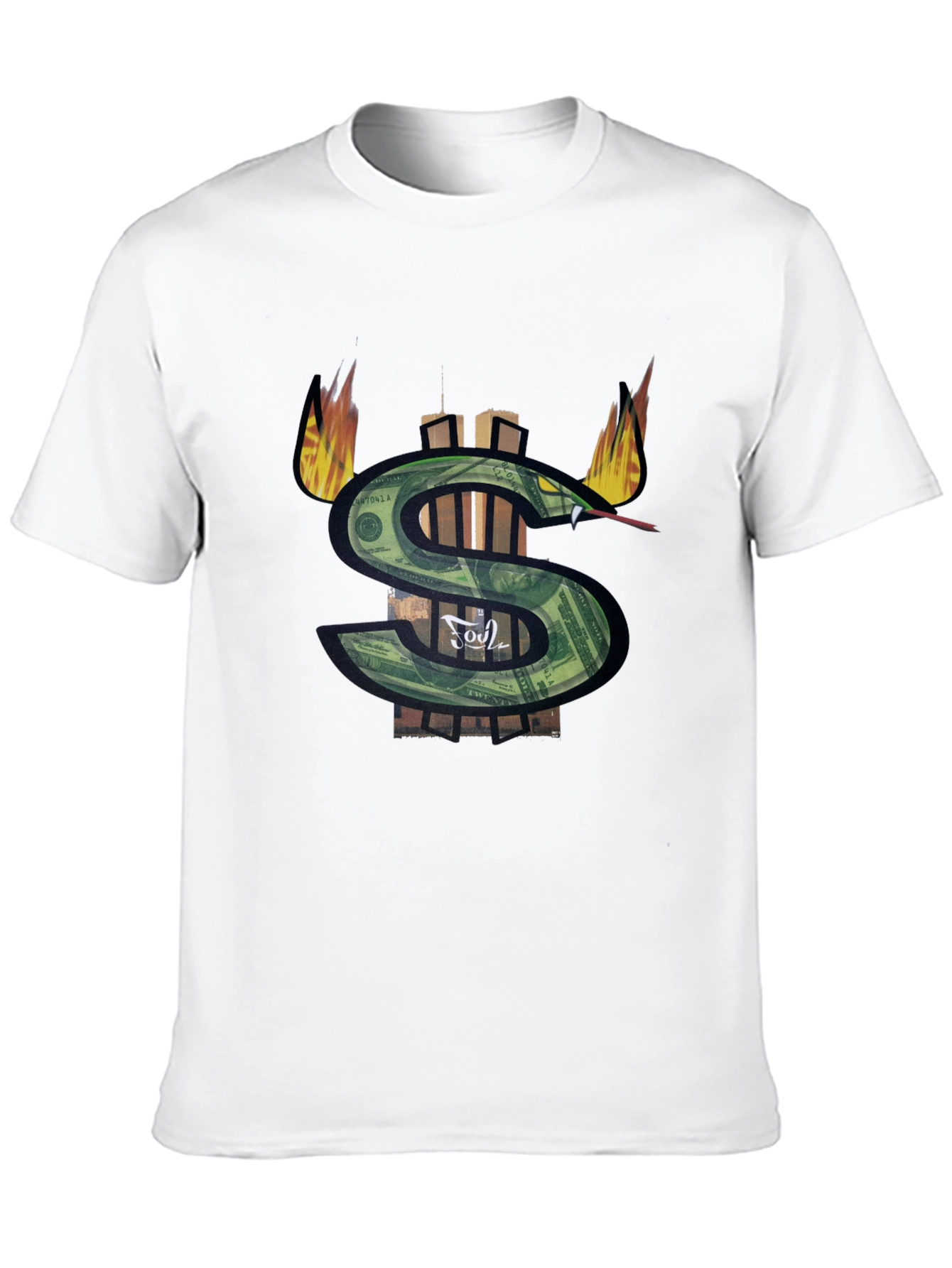 Money Snake Graphic Tee - Black