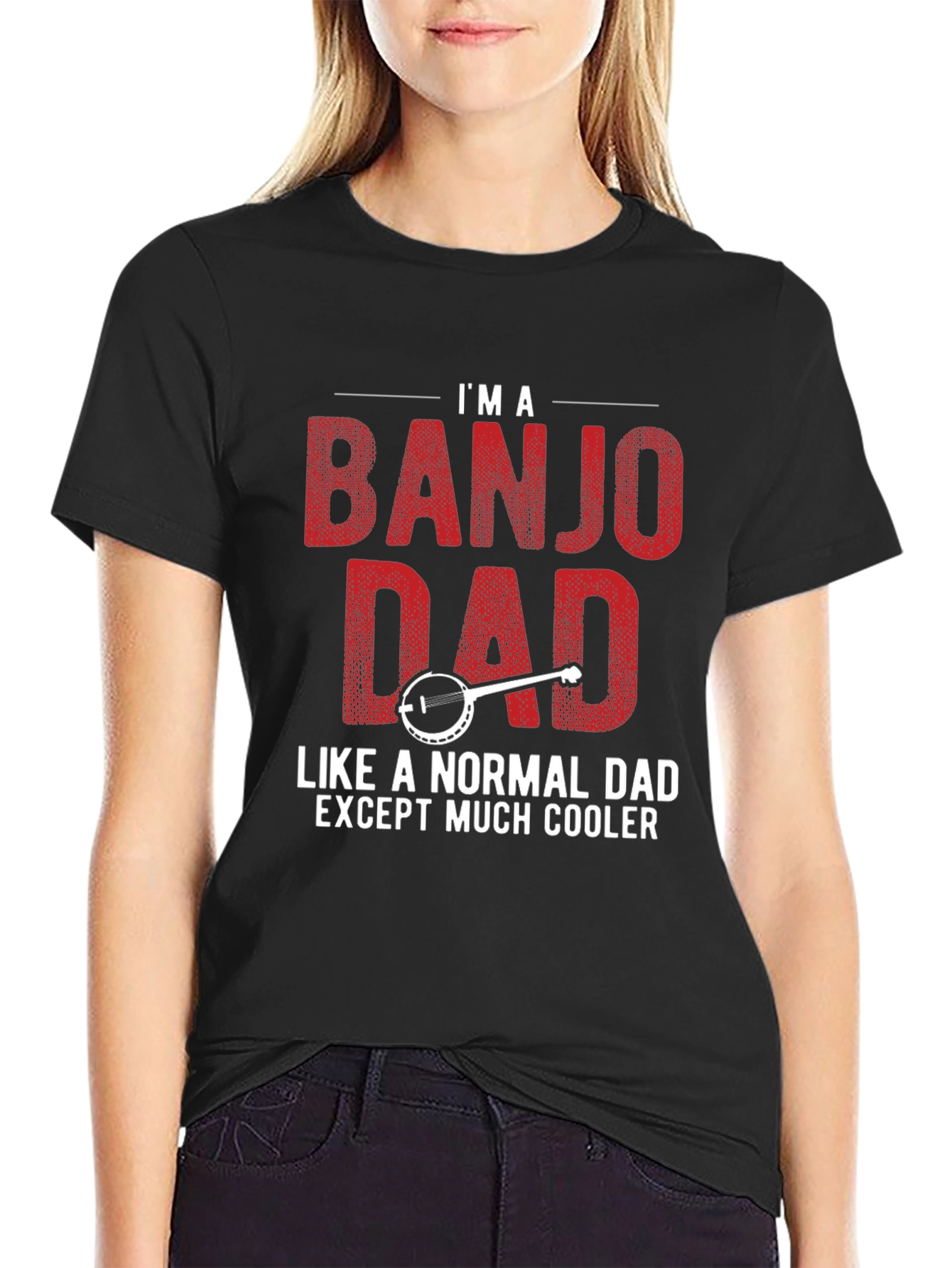 Banjo Dad Graphic T-Shirt - Cool Dad Gift