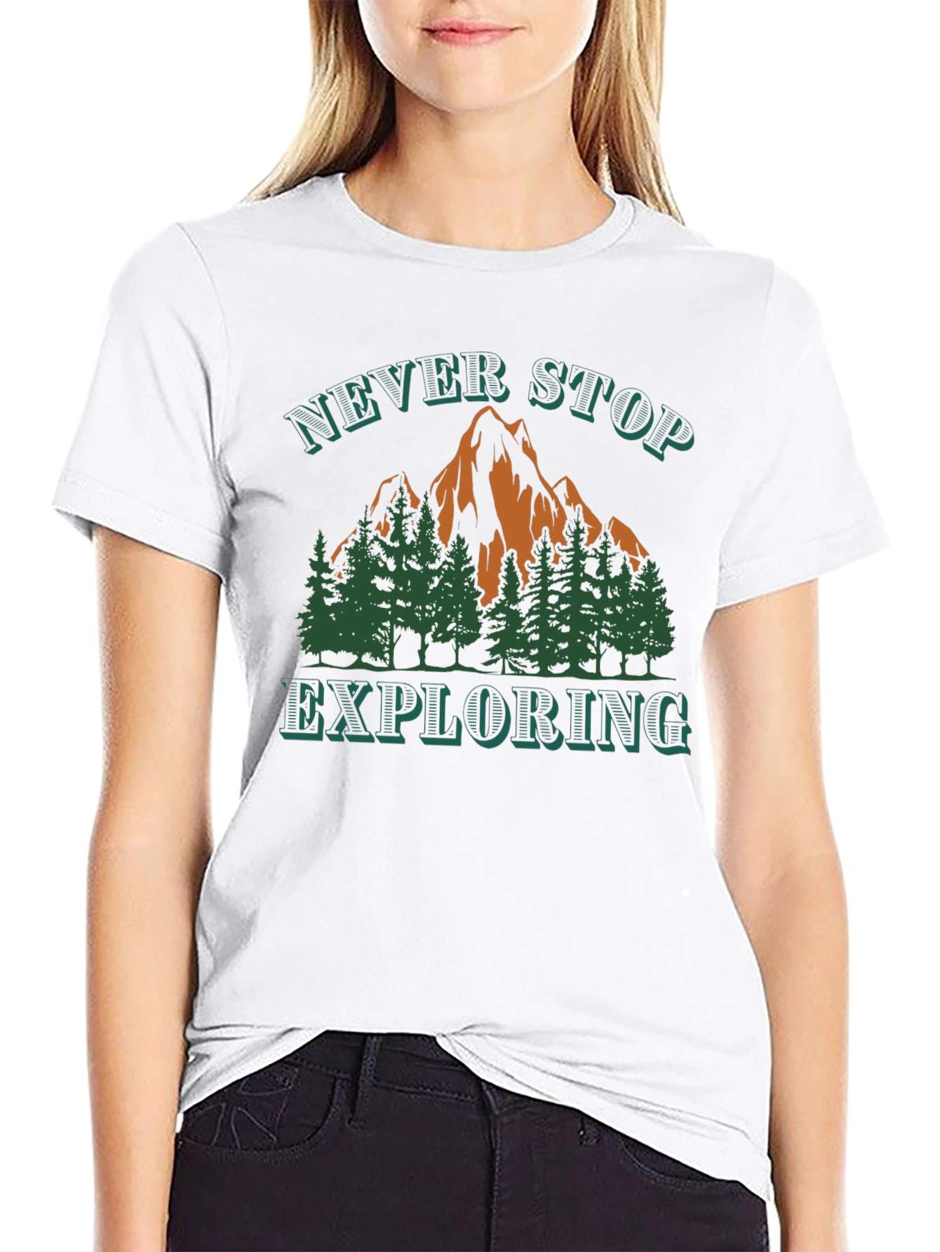 Never Stop Exploring Graphic Tee