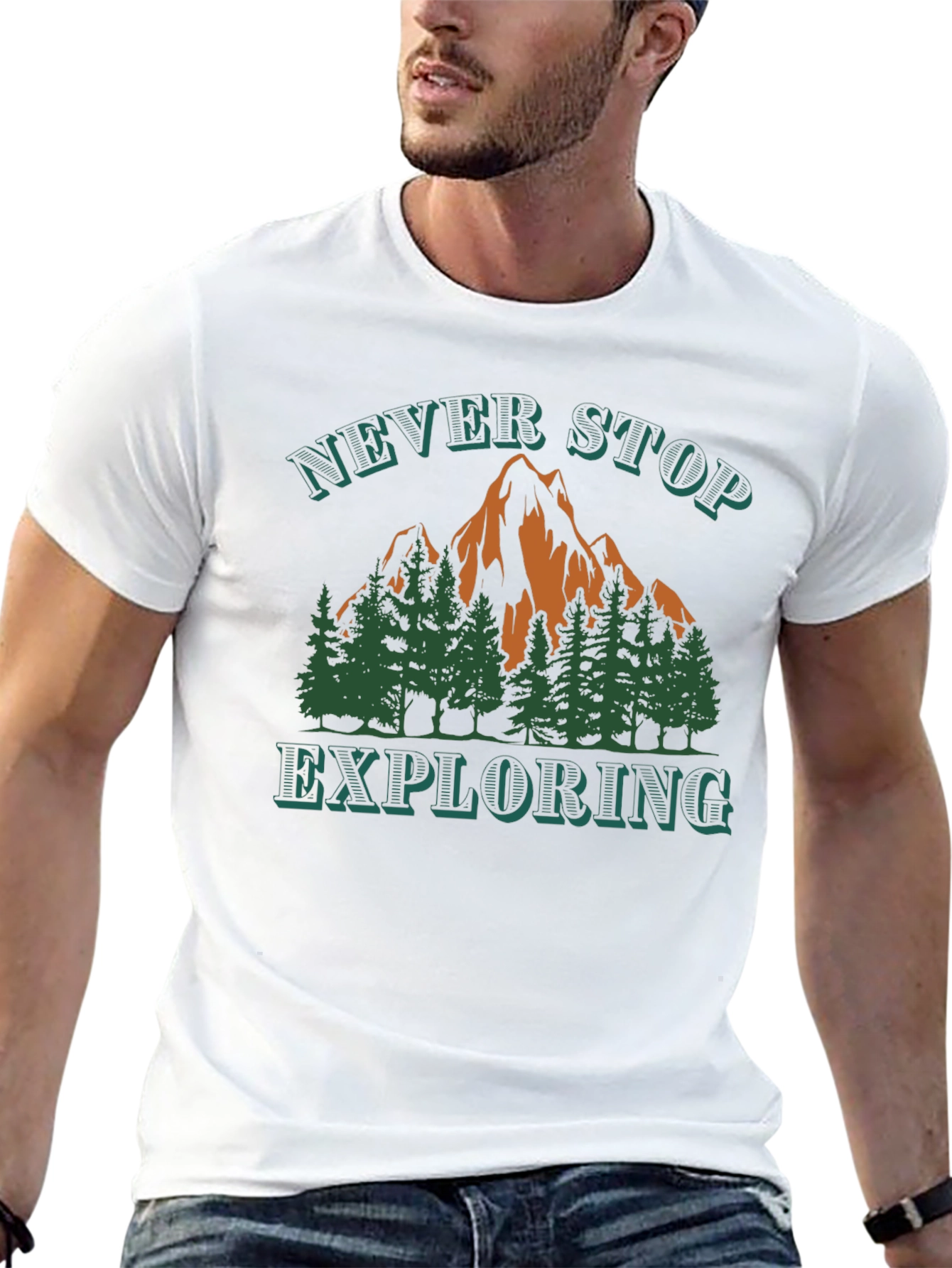 Never Stop Exploring Graphic Tee