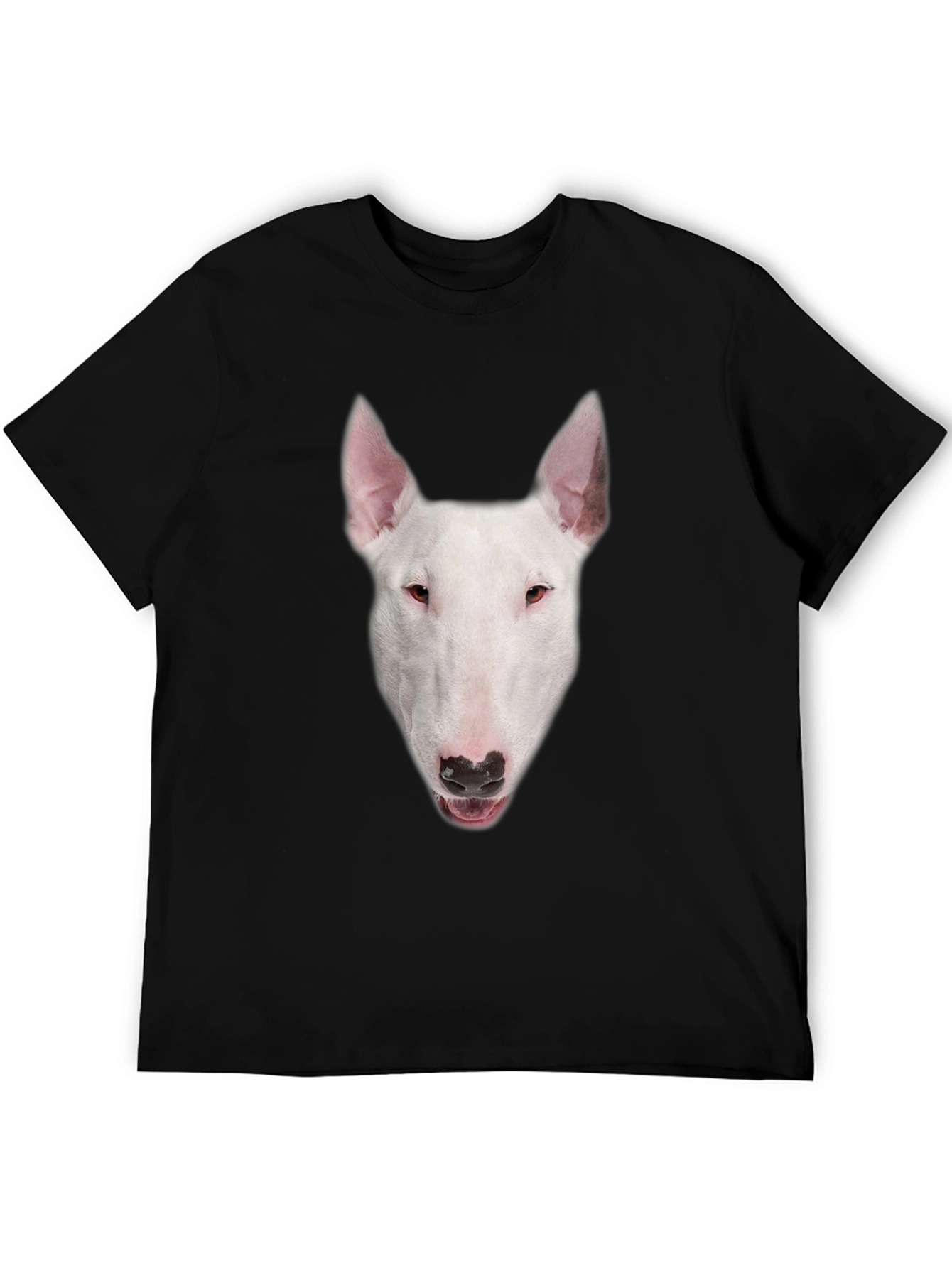 Bull Terrier Dog Graphic Black T-Shirt