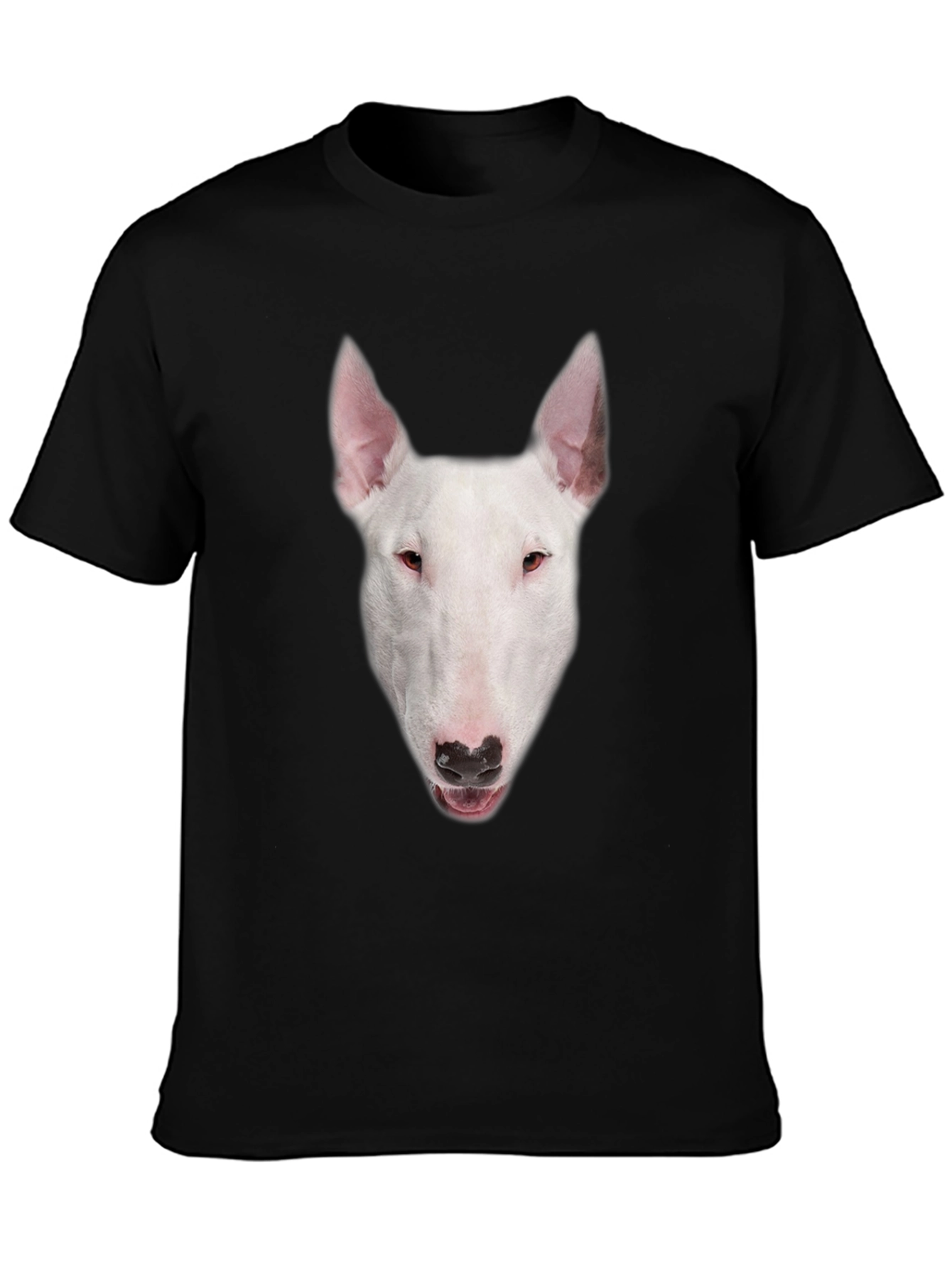 Bull Terrier Dog Graphic Black T-Shirt