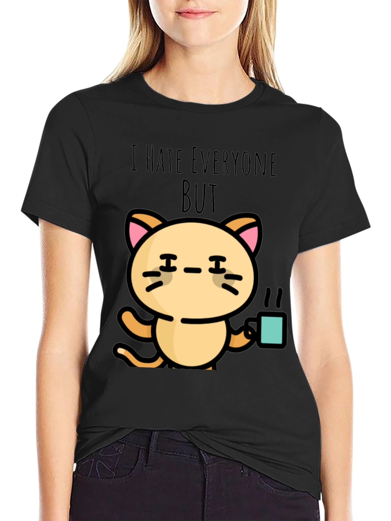 I Hate Everyone But Cat T-Shirt