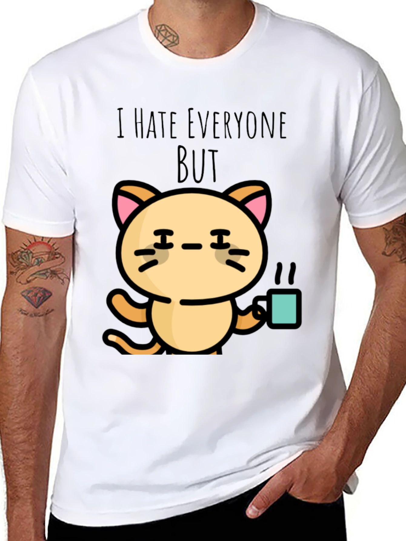I Hate Everyone But Cat T-Shirt