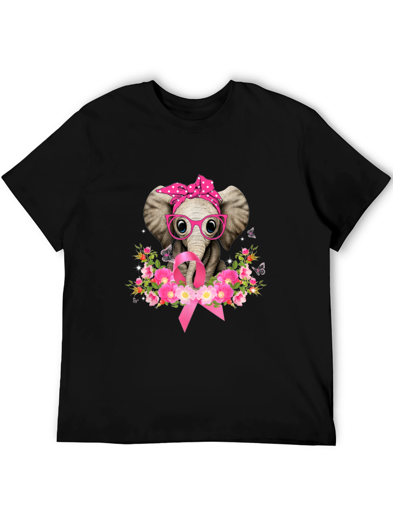 Elephant Breast Cancer Awareness T-Shirt