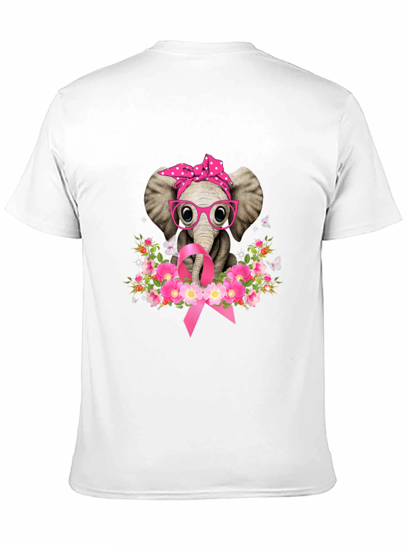Elephant Breast Cancer Awareness T-Shirt