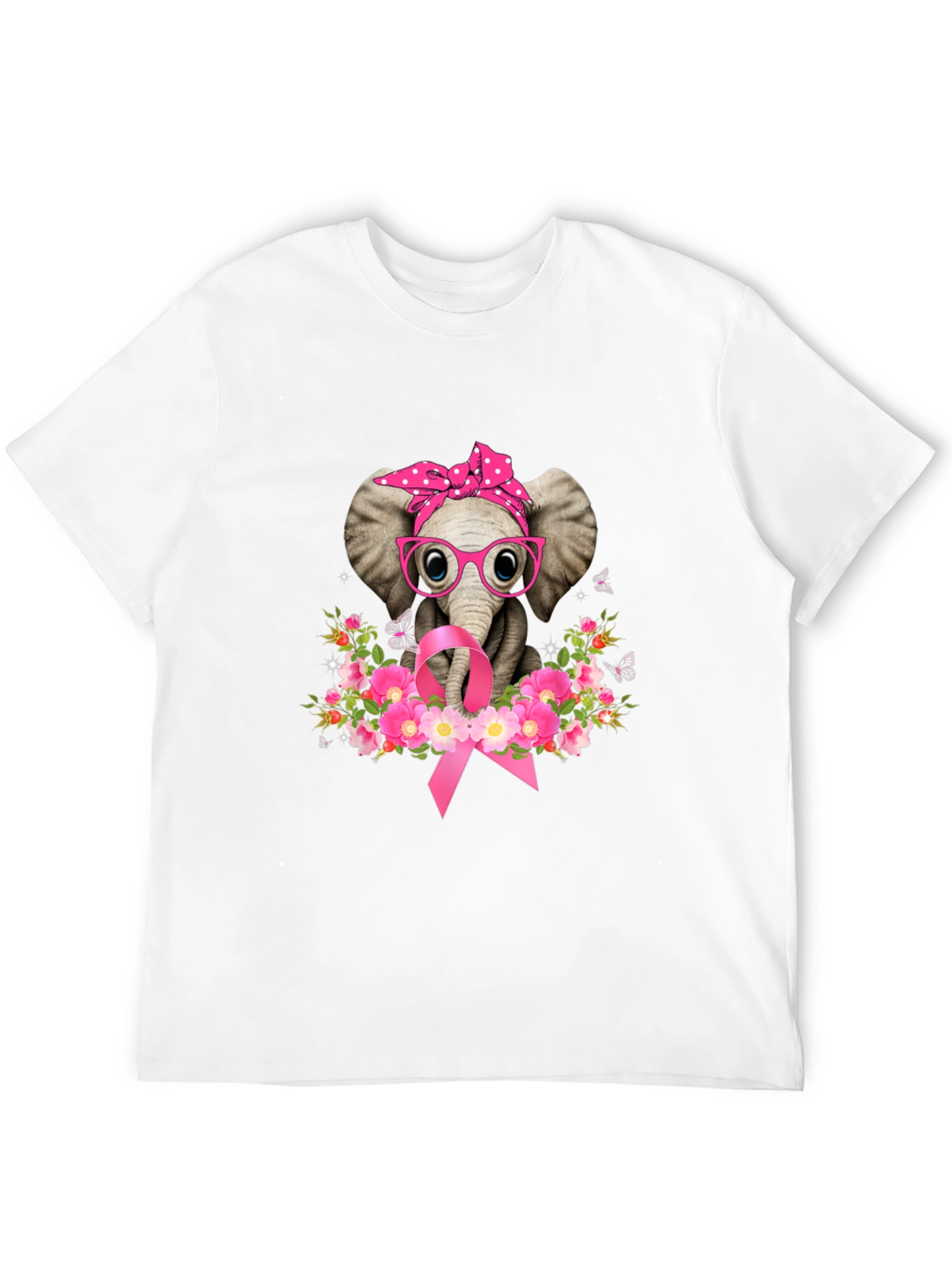 Elephant Breast Cancer Awareness T-Shirt