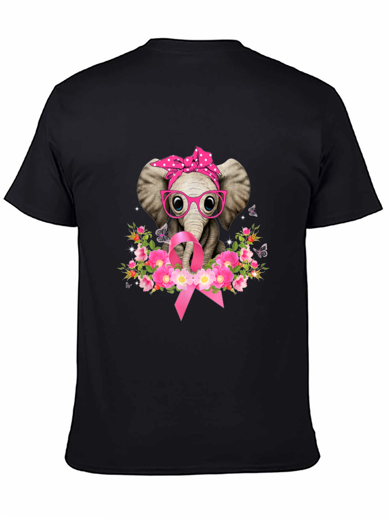 Elephant Breast Cancer Awareness T-Shirt