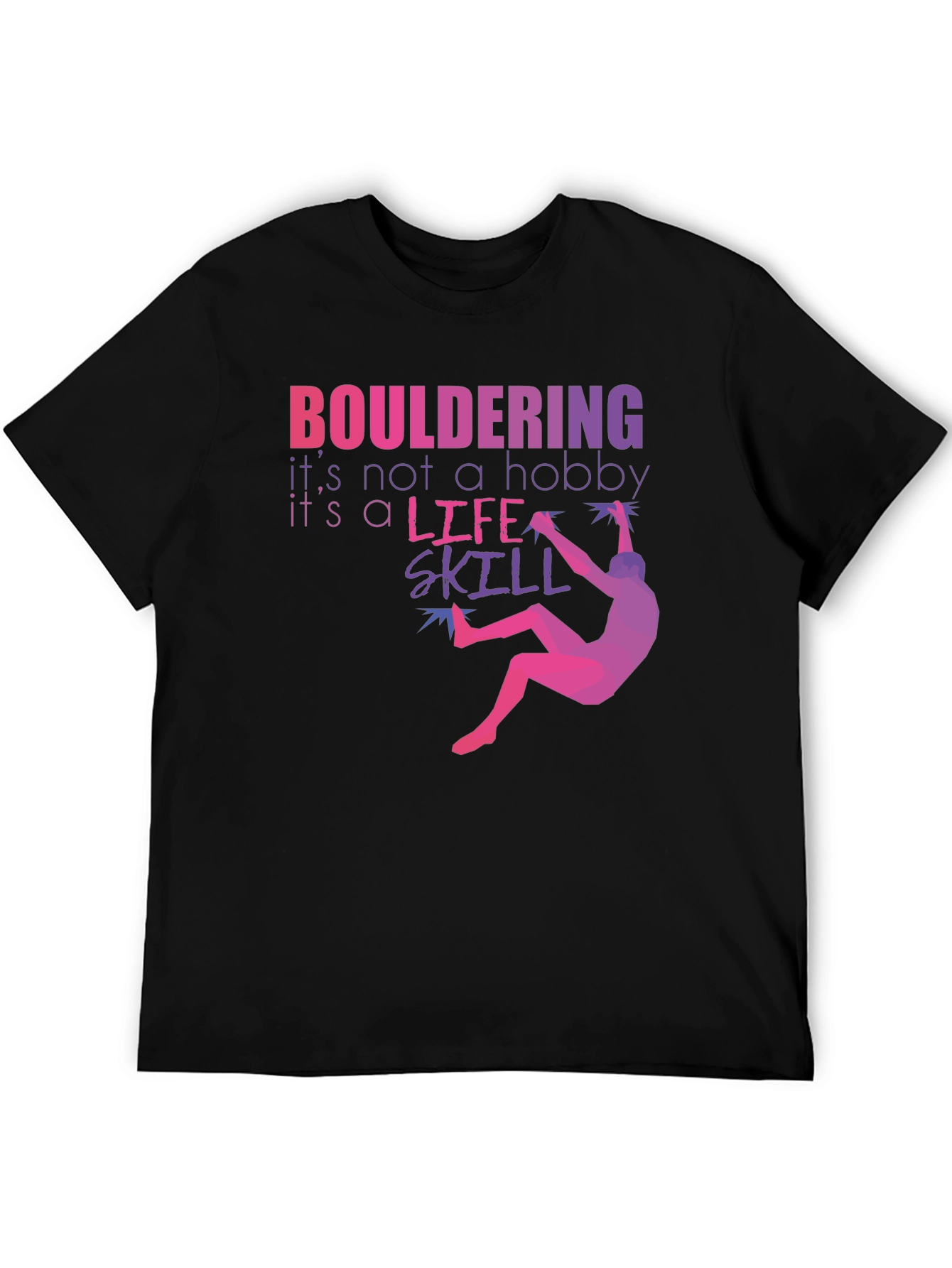Bouldering Life Skill Graphic Tee