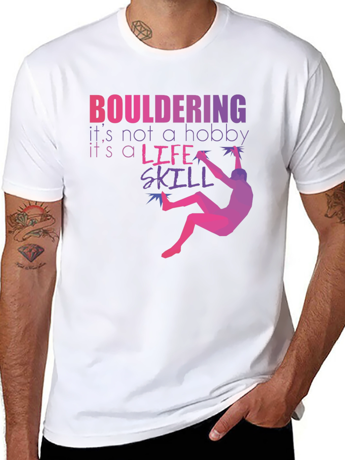 Bouldering Life Skill Graphic Tee