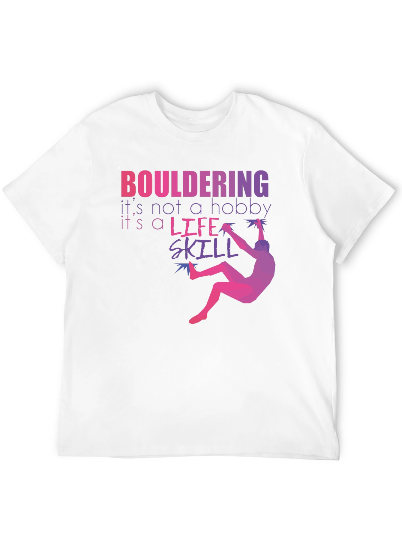 Bouldering Life Skill Graphic Tee