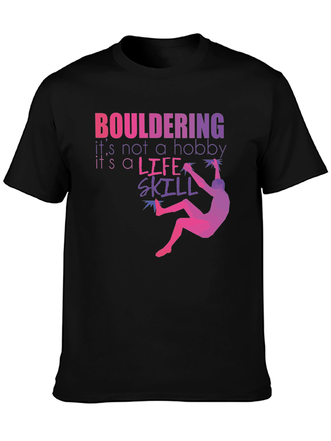Bouldering Life Skill Graphic Tee