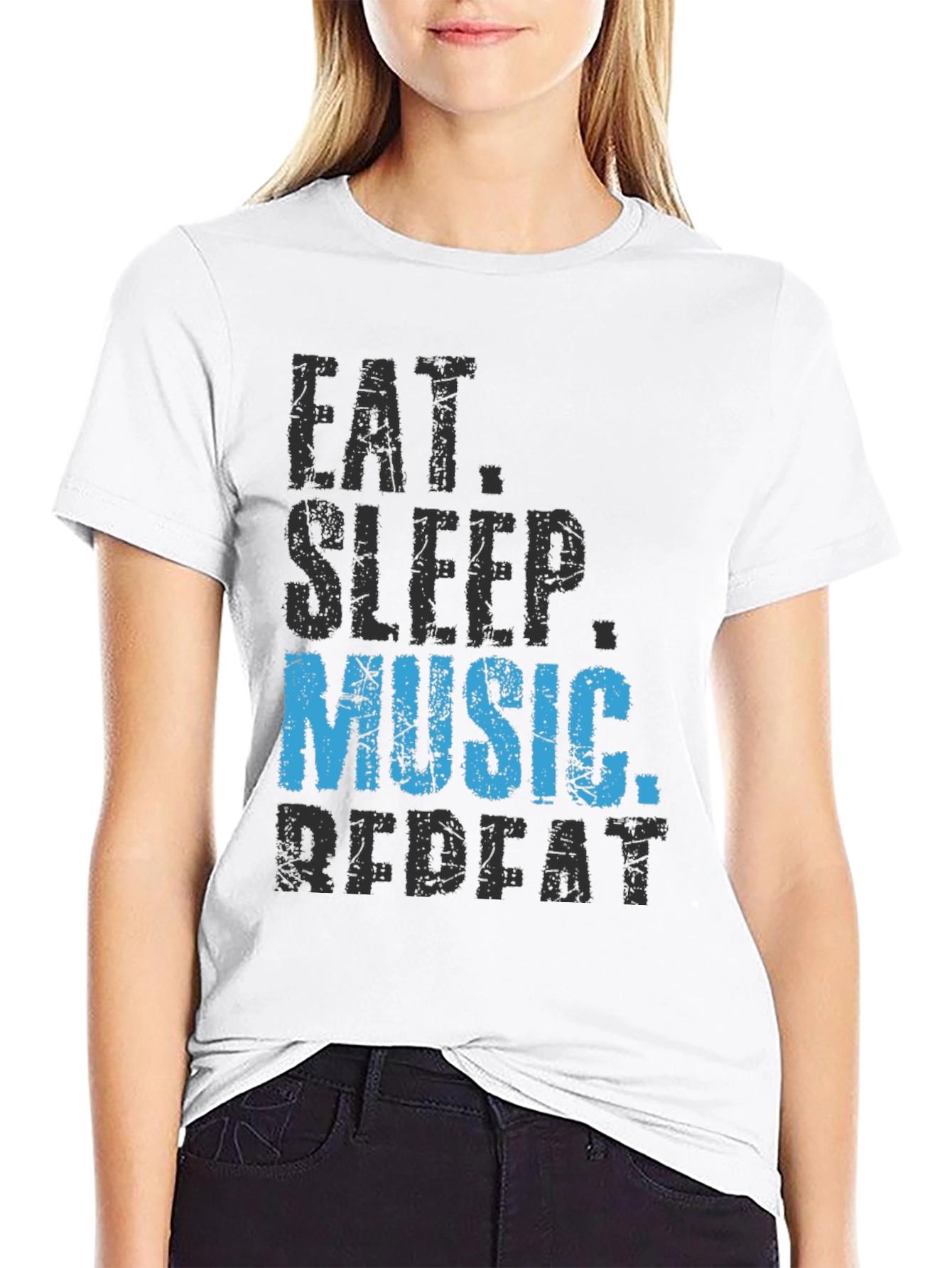 Eat Sleep Music Repeat - Graphic Tee
