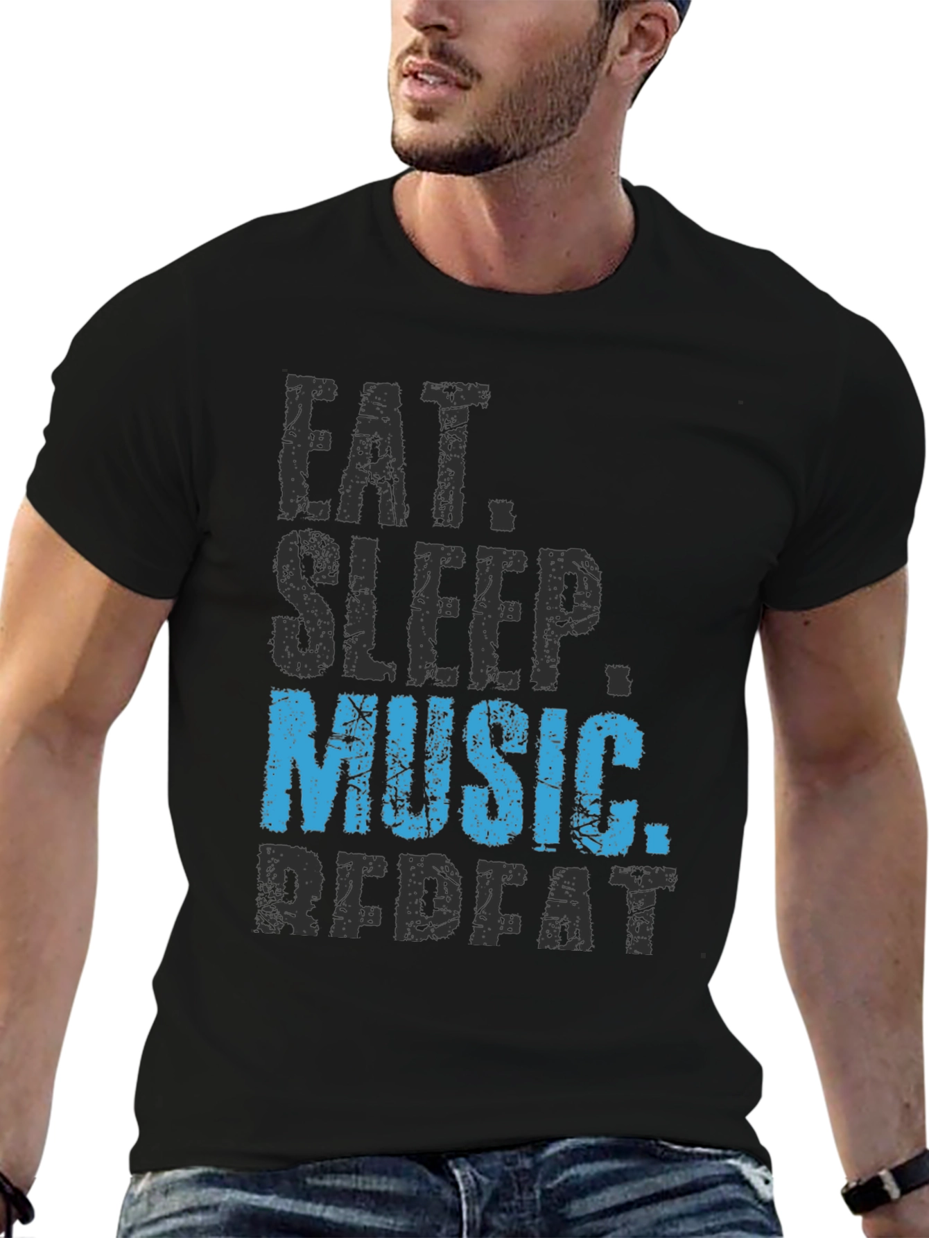 Eat Sleep Music Repeat - Graphic Tee