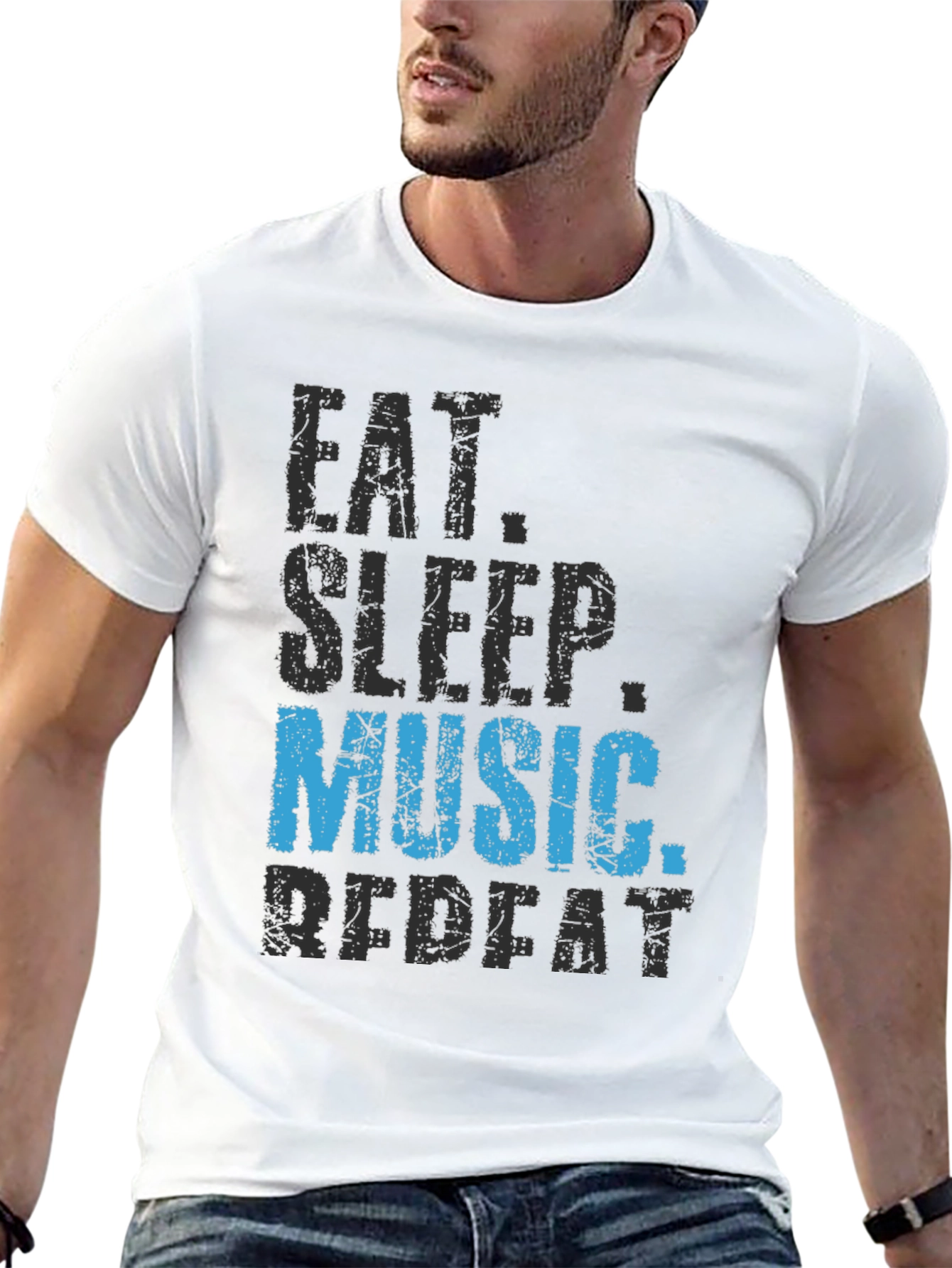 Eat Sleep Music Repeat - Graphic Tee