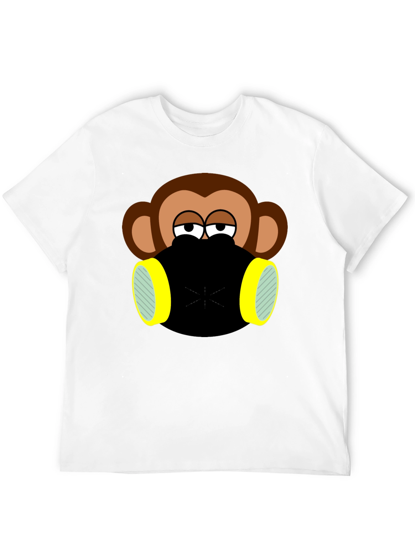 Monkey Gas Mask Graphic T-Shirt