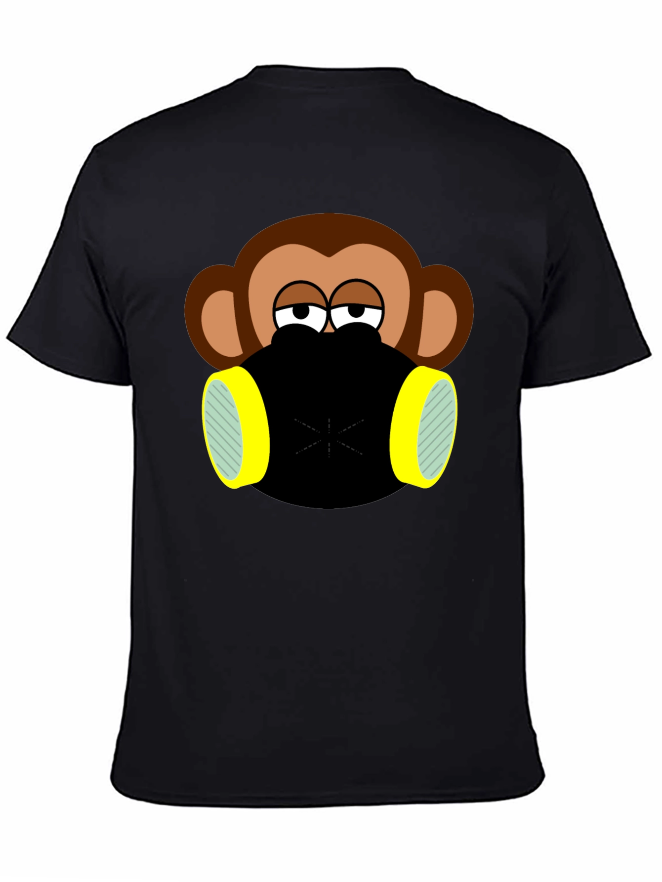Monkey Gas Mask Graphic T-Shirt