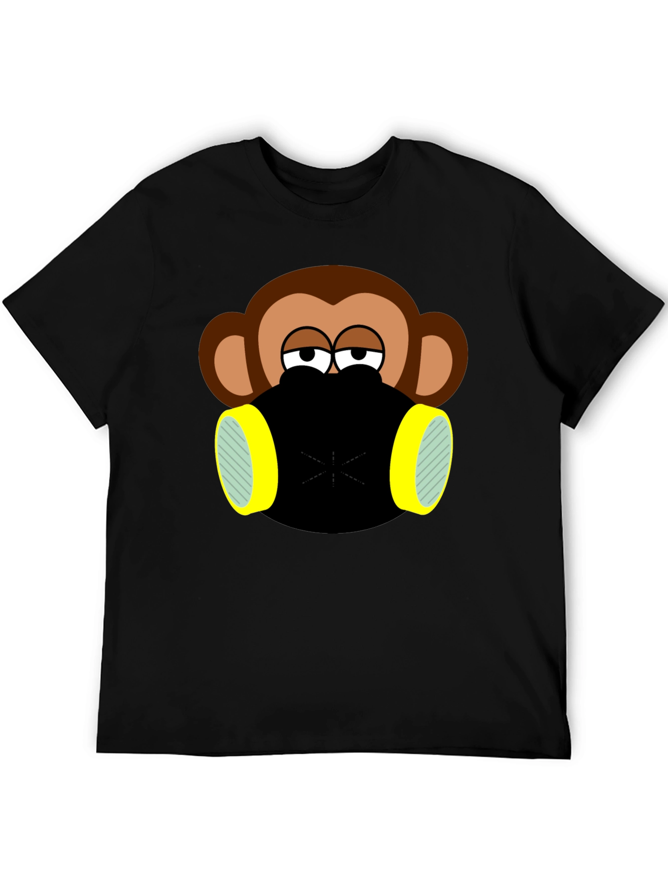 Monkey Gas Mask Graphic T-Shirt