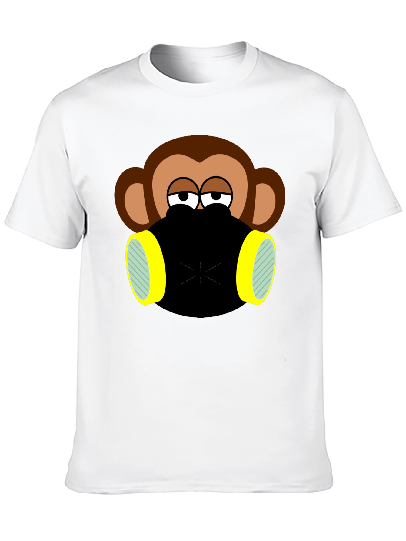 Monkey Gas Mask Graphic T-Shirt